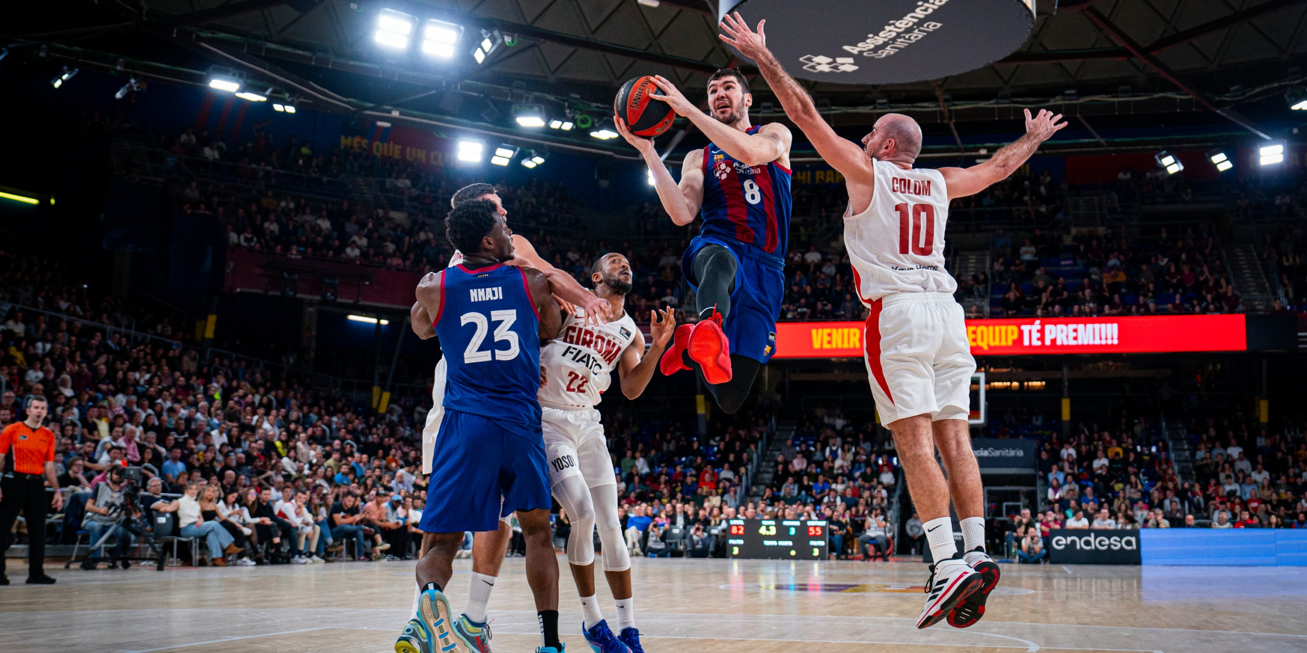 Darío Brizuela, durant el partit contra el Bàsquet Girona | @FCBbasket