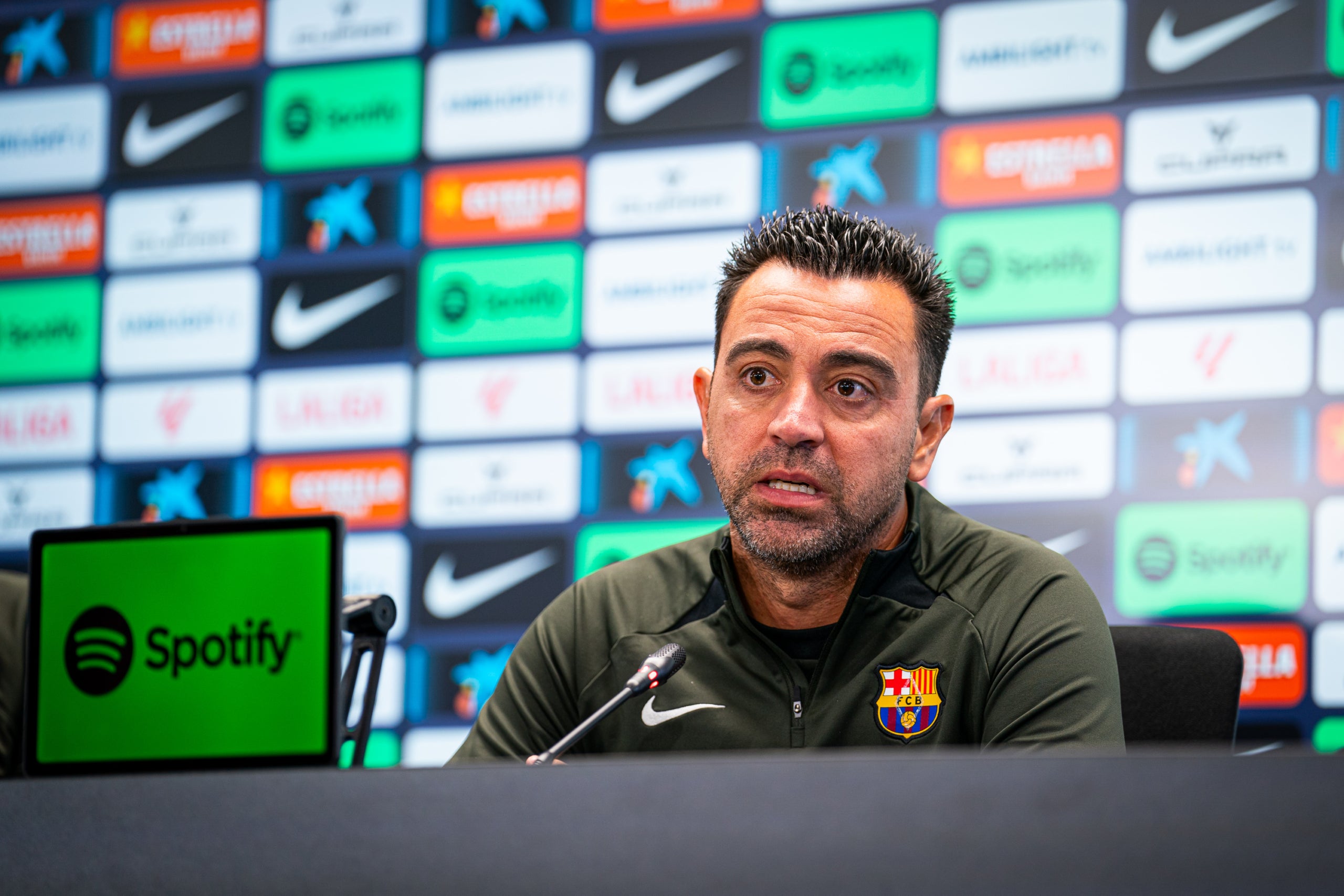 Xavi Hernández, en roda de premsa | FC Barcelona