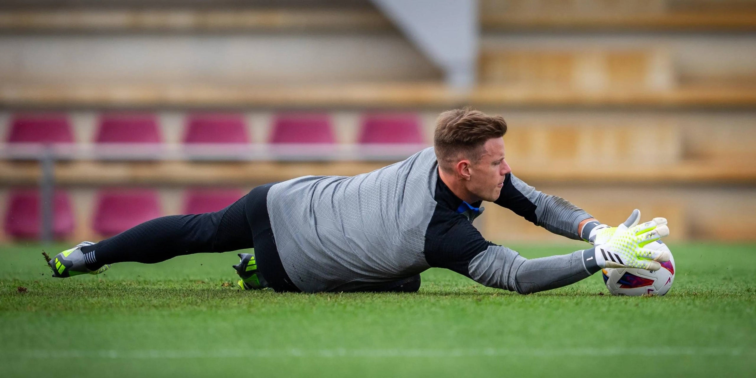 Ter Stegen, durant un entrenament del Barça | FC Barcelona