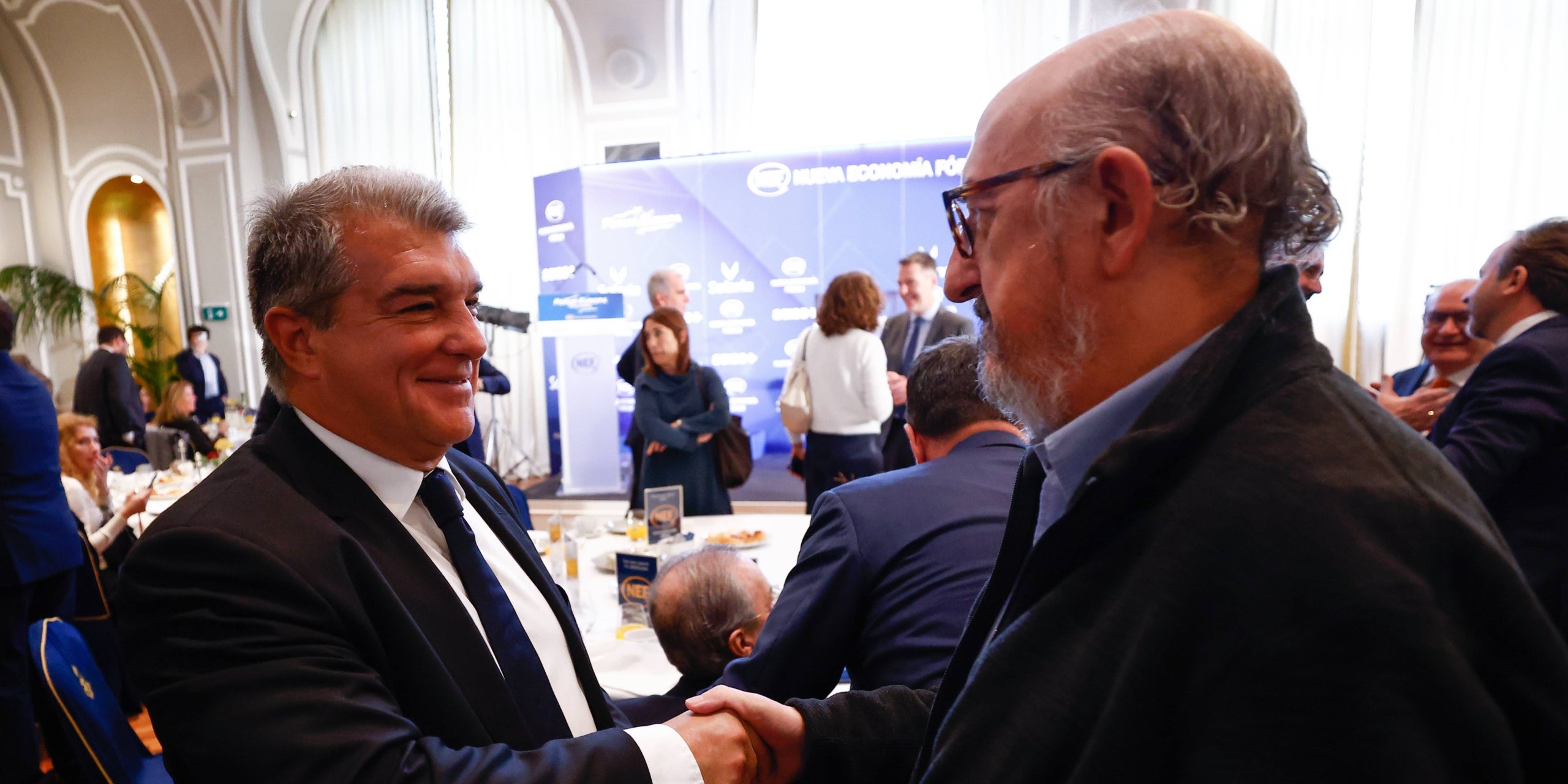 Joan Laporta y Jaume Roures, en una imagen de archivo | Europa Press