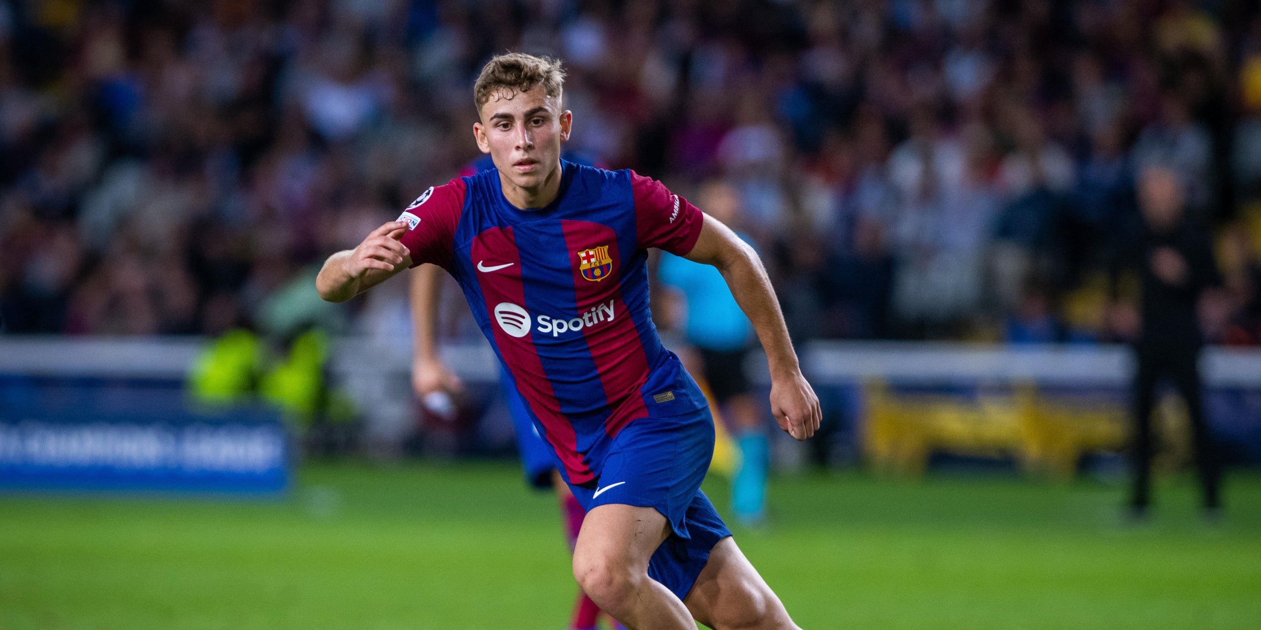 Fermín López, durante un partido con el Barça | Europa Press