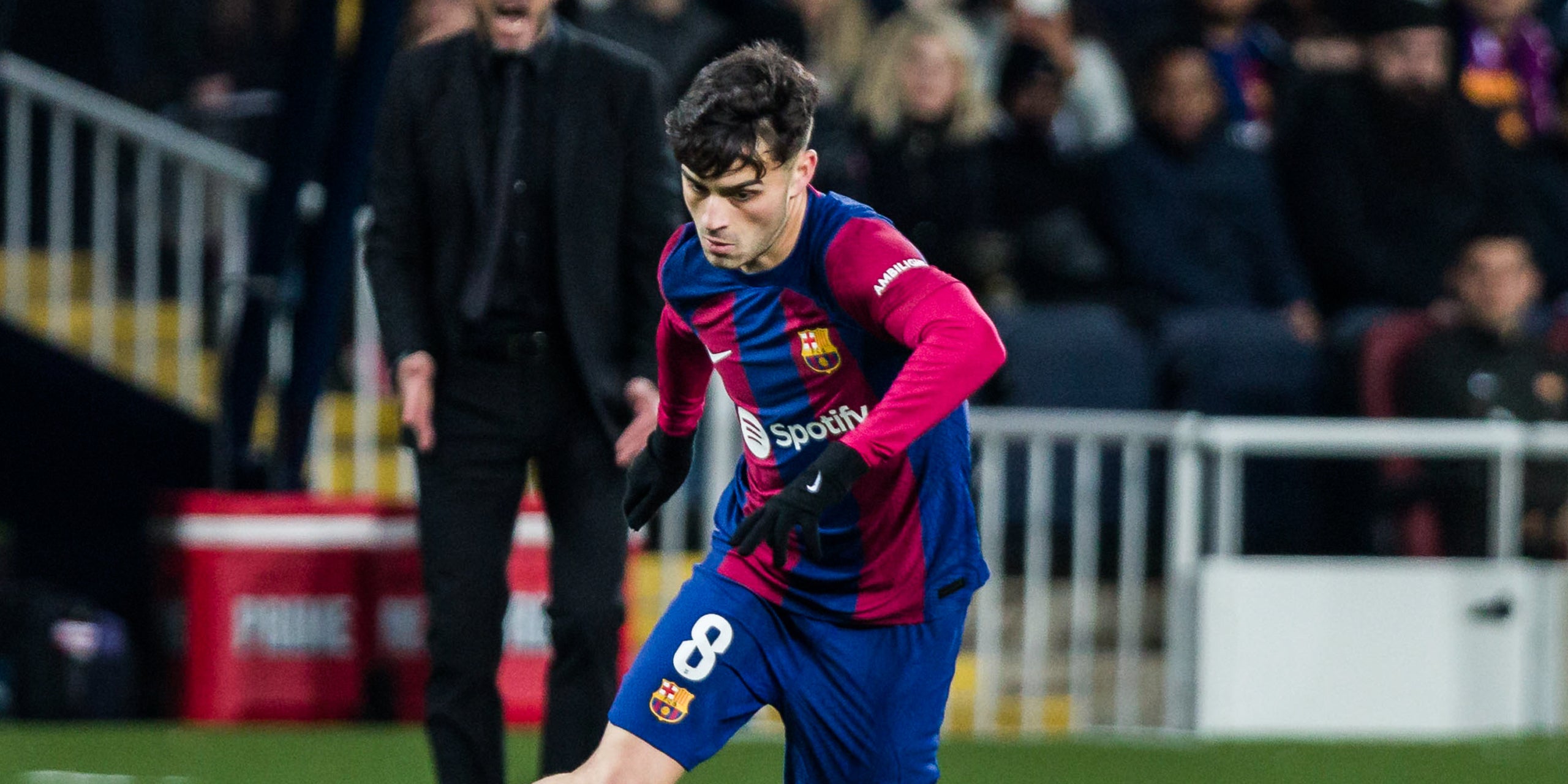 Pedri, durant el partit contra l'Atlètic de Madrid | Europa Press