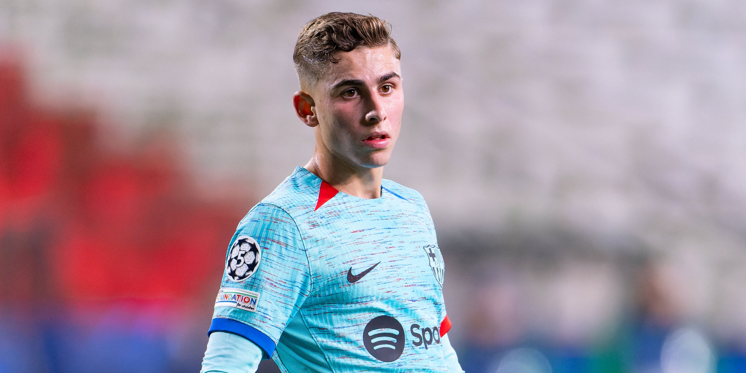 Fermín López, durante un partido con el Barça | Europa Press