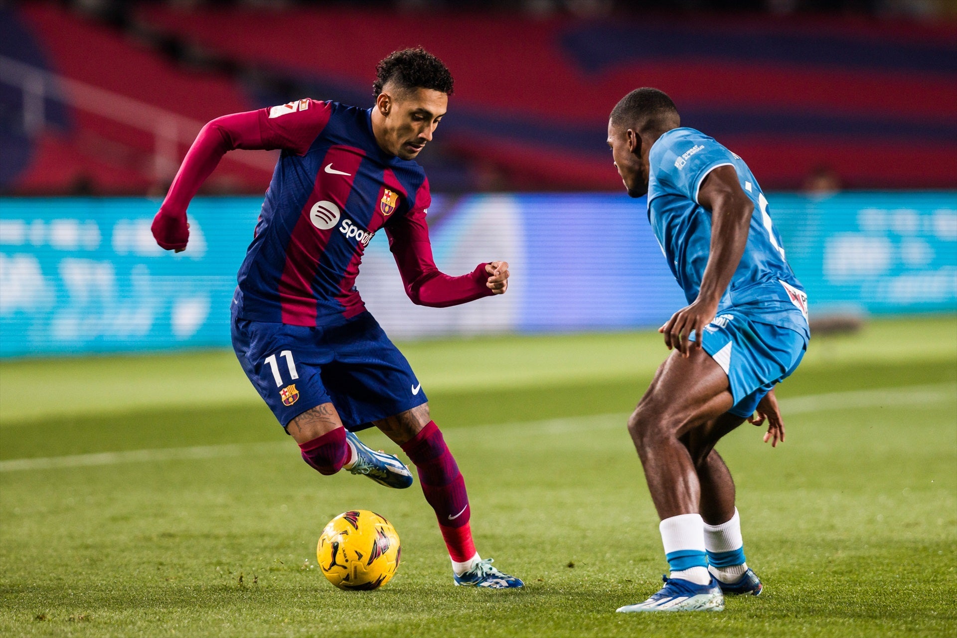 Raphinha, durant el partit contra l'Almeria | Europa Press