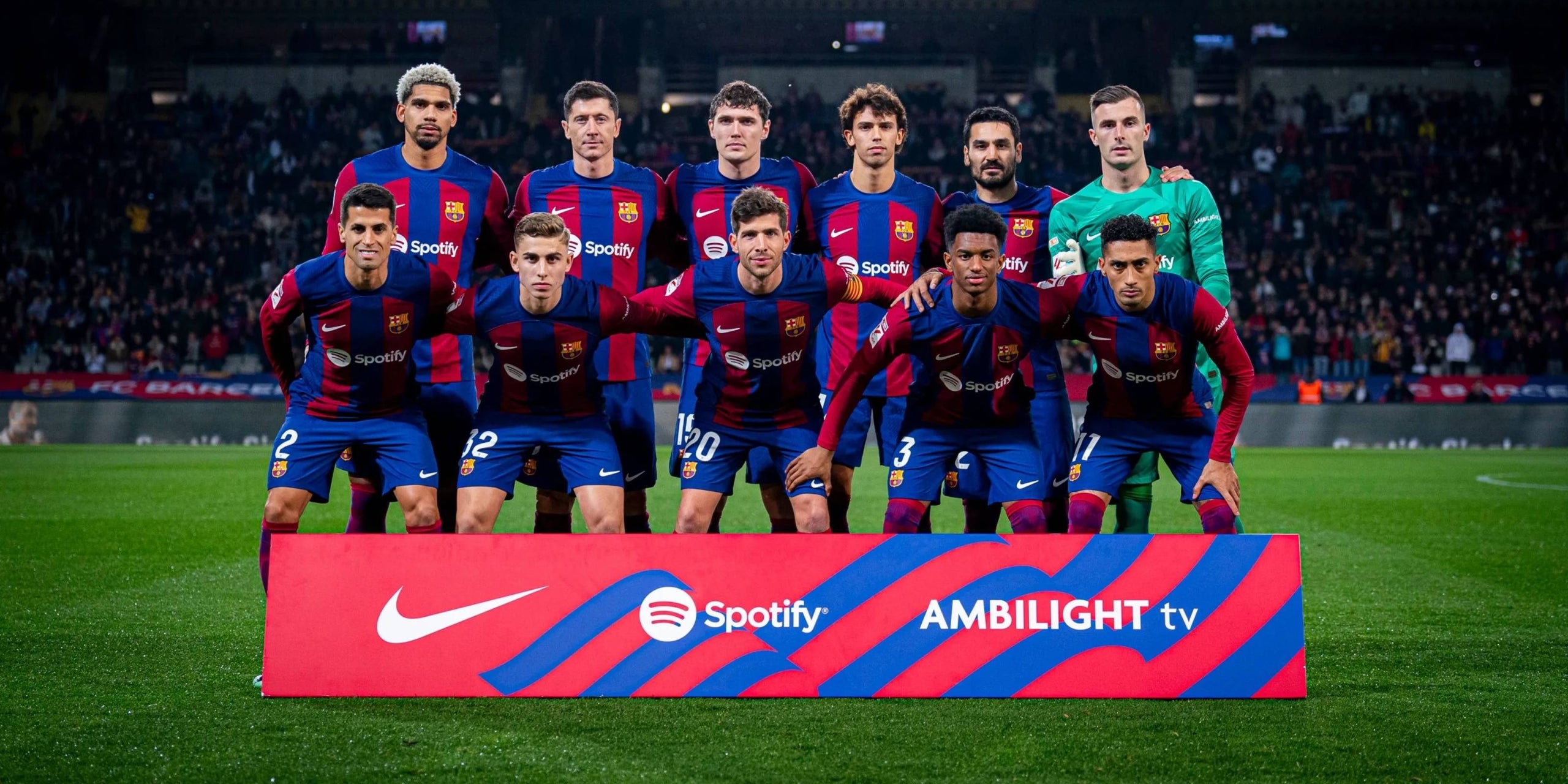 Los jugadores del Barça, antes del partido contra el Almería | FC Barcelona