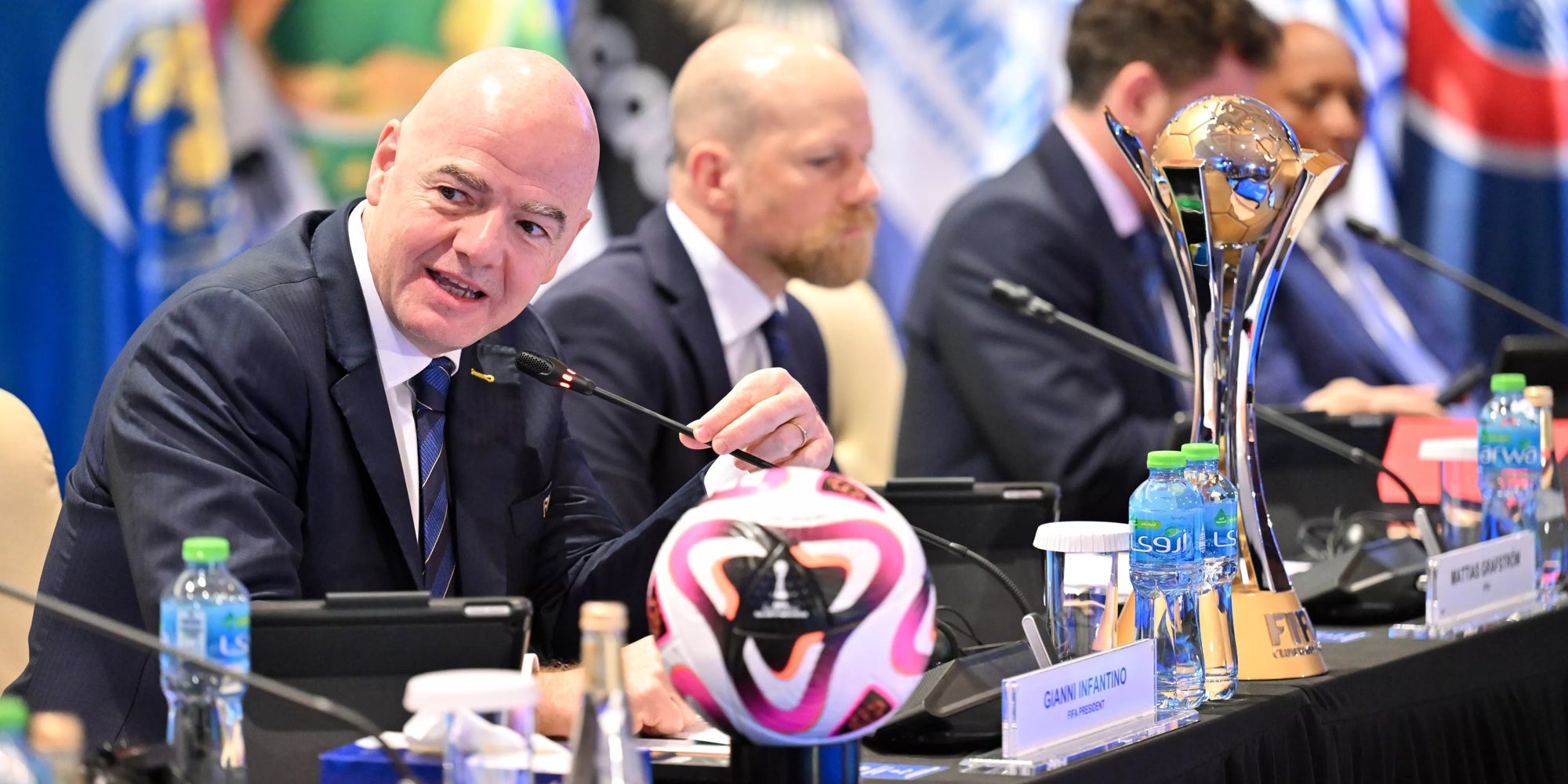 El presidente de la FIFA, Gianni Infantino, anunciando el nuevo Mundial de Clubes | FIFA