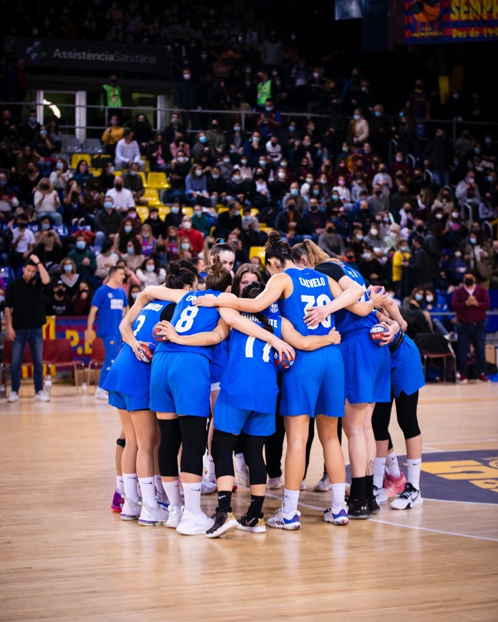 Jugadores de Barça CBS en un dels partits disputats al Palau Blaugrana | FC Barcelona