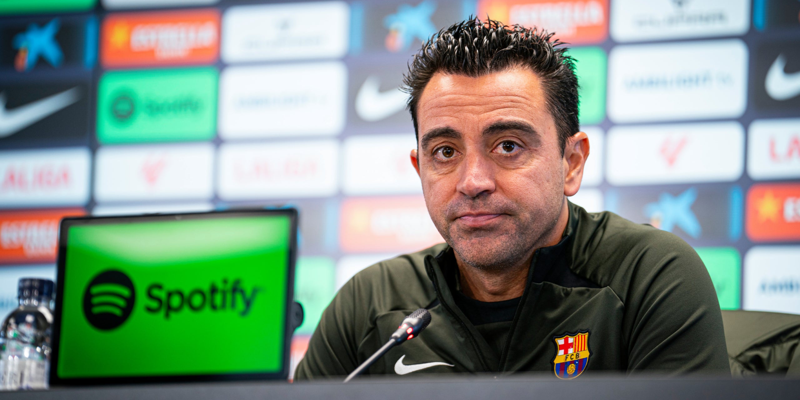 Xavi Hernández, durante la rueda de prensa previa al partido contra el Girona | @FCBarcelona