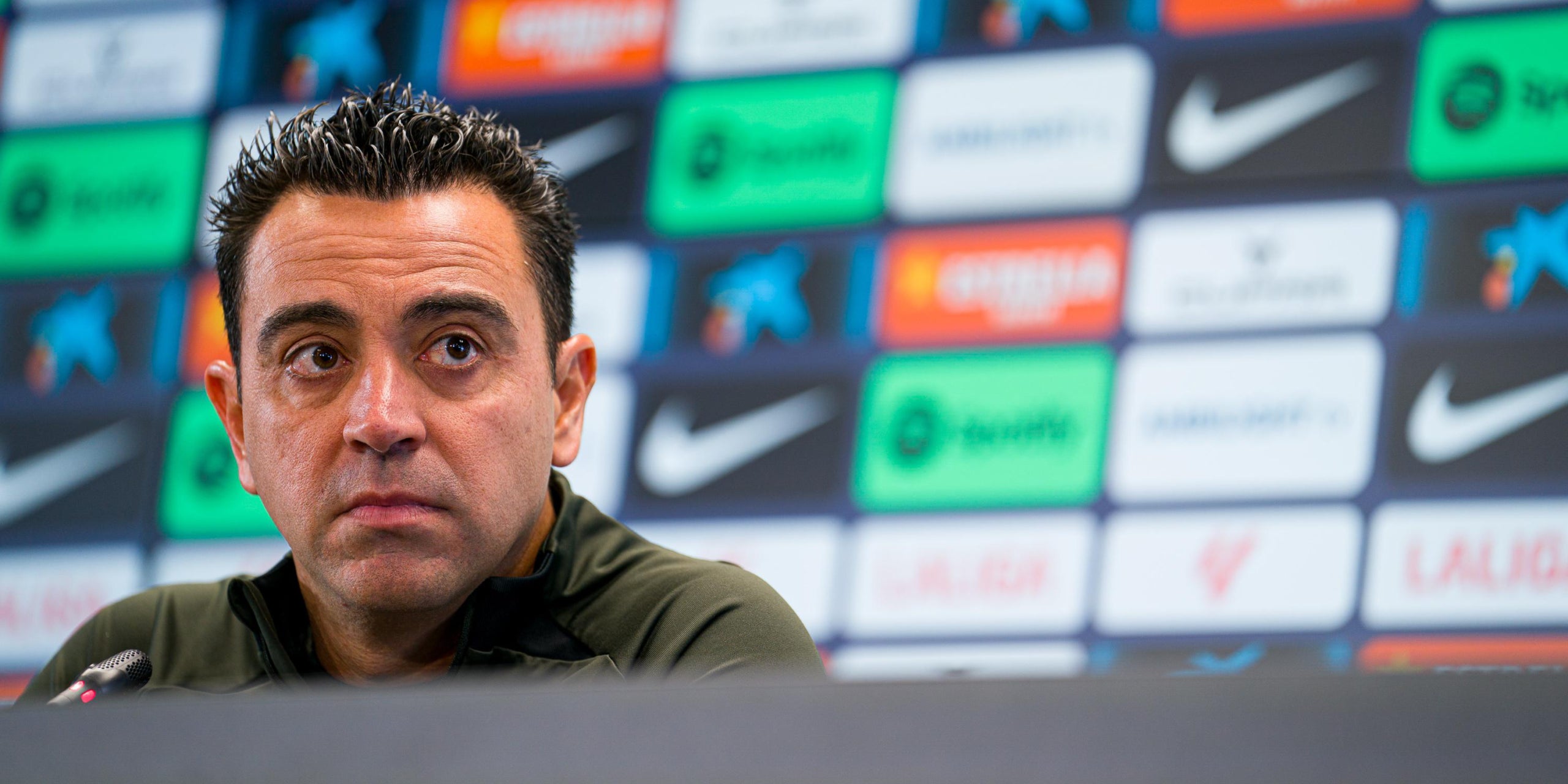 Xavi Hernández, durant una roda de premsa | FC Barcelona