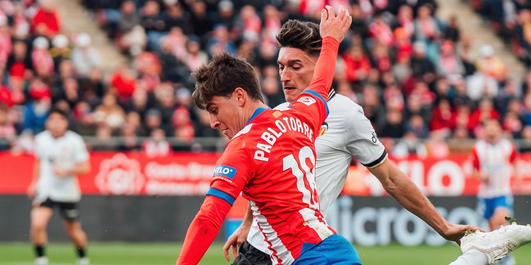 Pablo Torre, durante el partido contra el València | Girona FC