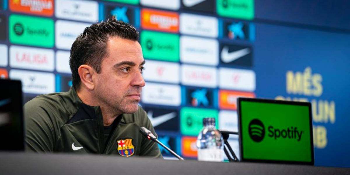 Xavi Hernández, en roda de premsa | FC Barcelona