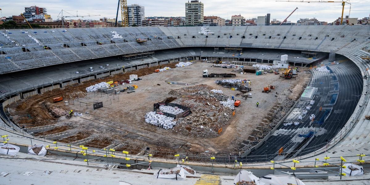 L'estat actual del Camp Nou en obres | FC Barcelona