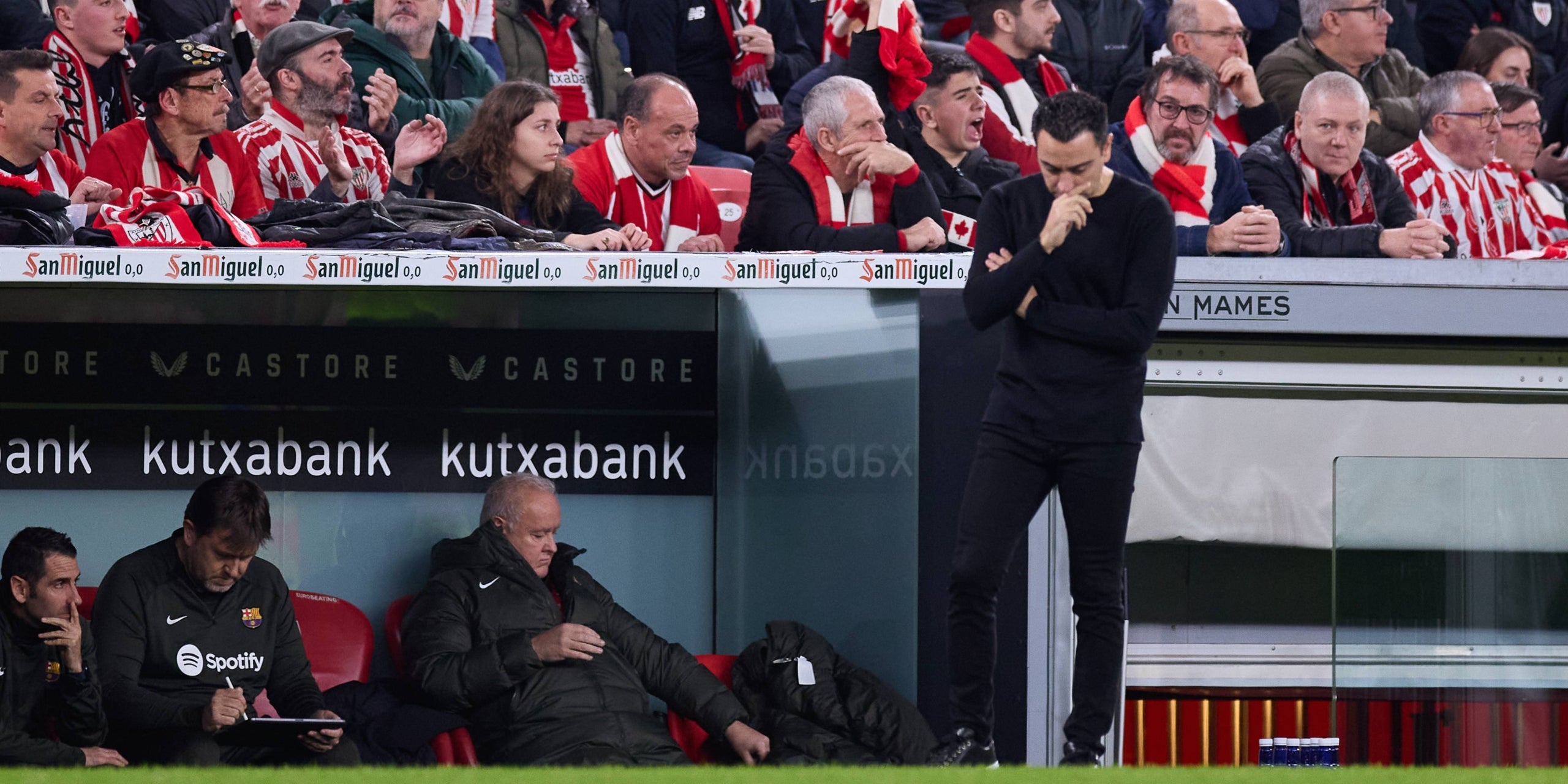 Xavi Hernández, a San Mamés durant l'Athletic-Barça | Europa Press