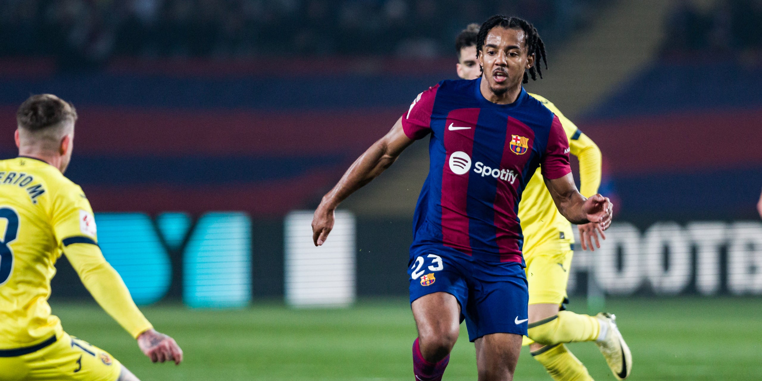 Jules Kounde, durante el Barça - Villarreal | Europa Press