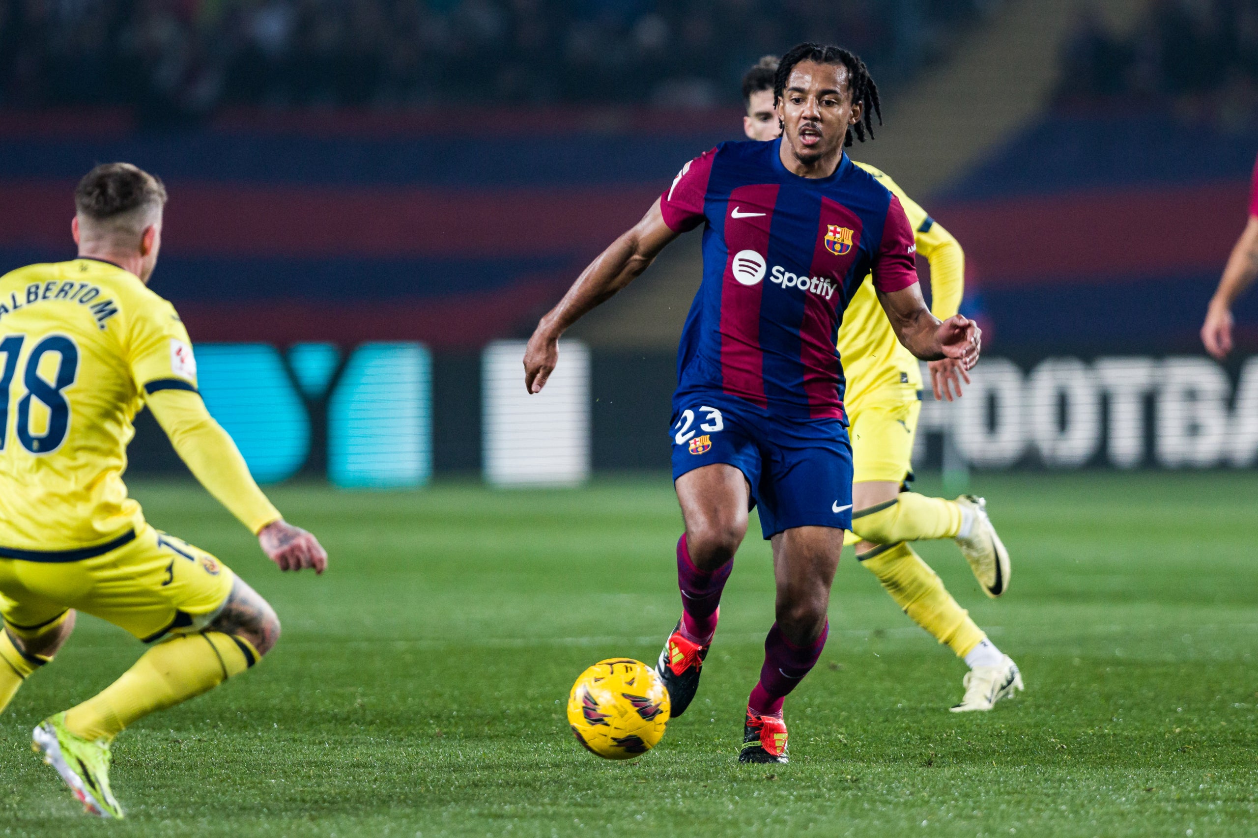 Jules Koundé, durante el partido contra el Vila-real | Europa Press
