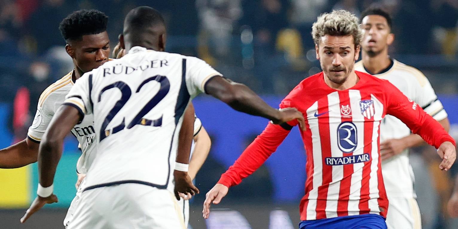 Antoine Griezmann, durant el partit contra el Madrid | Atlético de Madrid