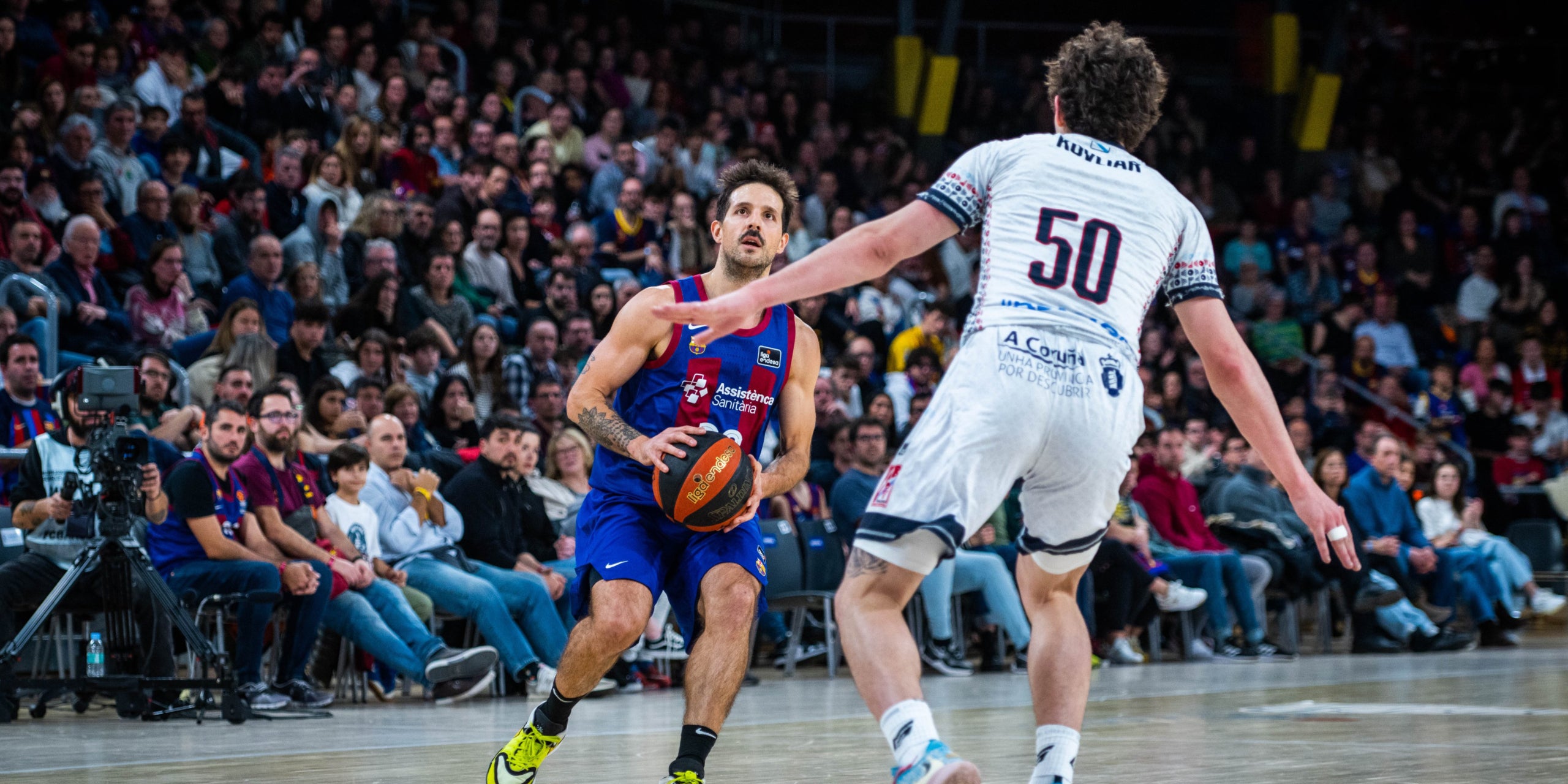 Nicolas Laprovittola, durante el Barça-Obradoiro | @FCBbasket