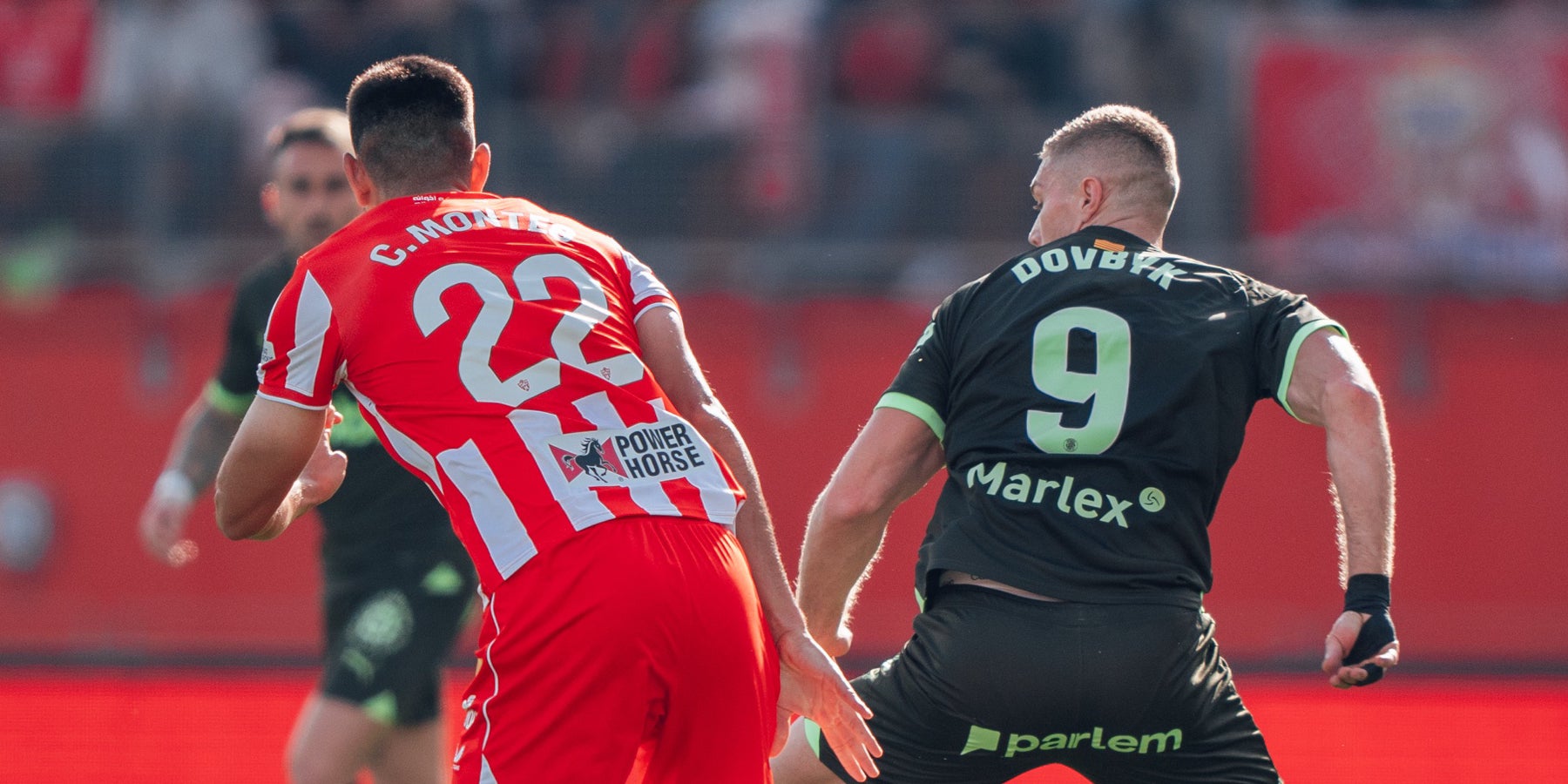 Dovbyk, durante el partido contra la Almería | @GironaFC