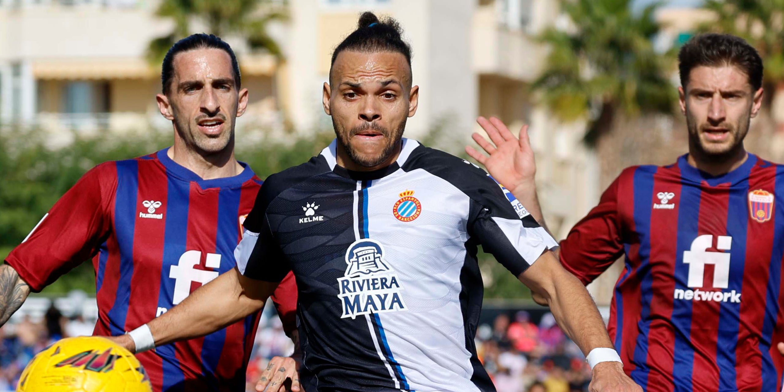 Martin Braithwaite, durante el partido contra el Eldense | @RCDEspanyol