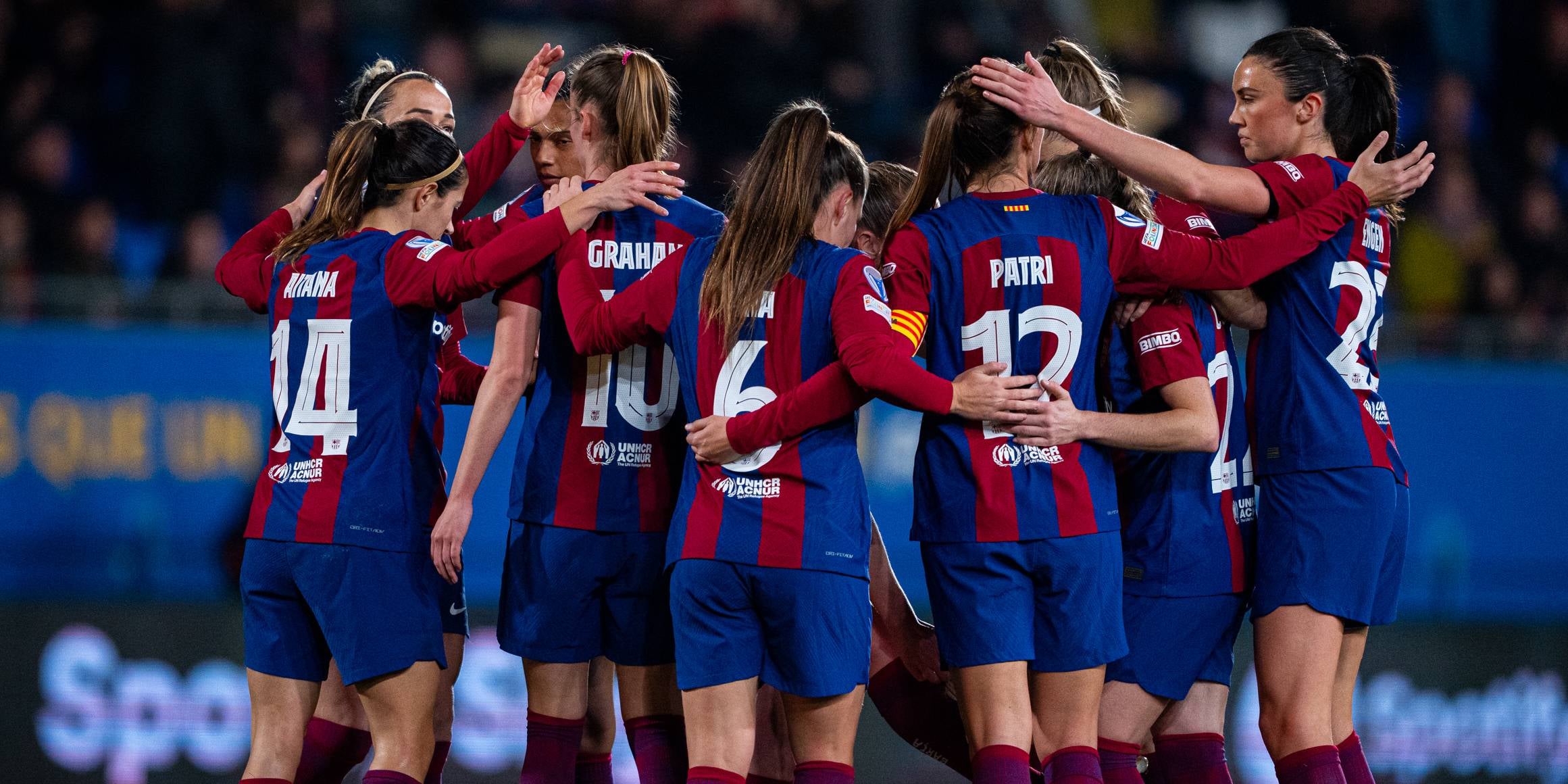Las jugadoras del Barça celebran la victoria contra el Eintracht de Frankfurt | FC Barcelona