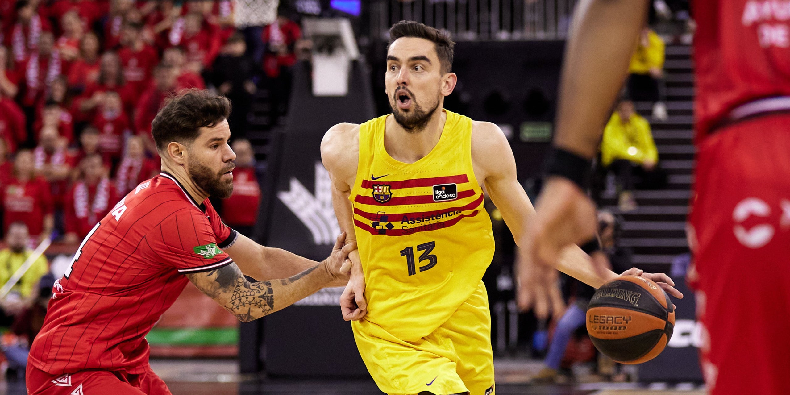 Tomas Satoransky, durante el partido contra el Covirán Granada | @FCBbasket