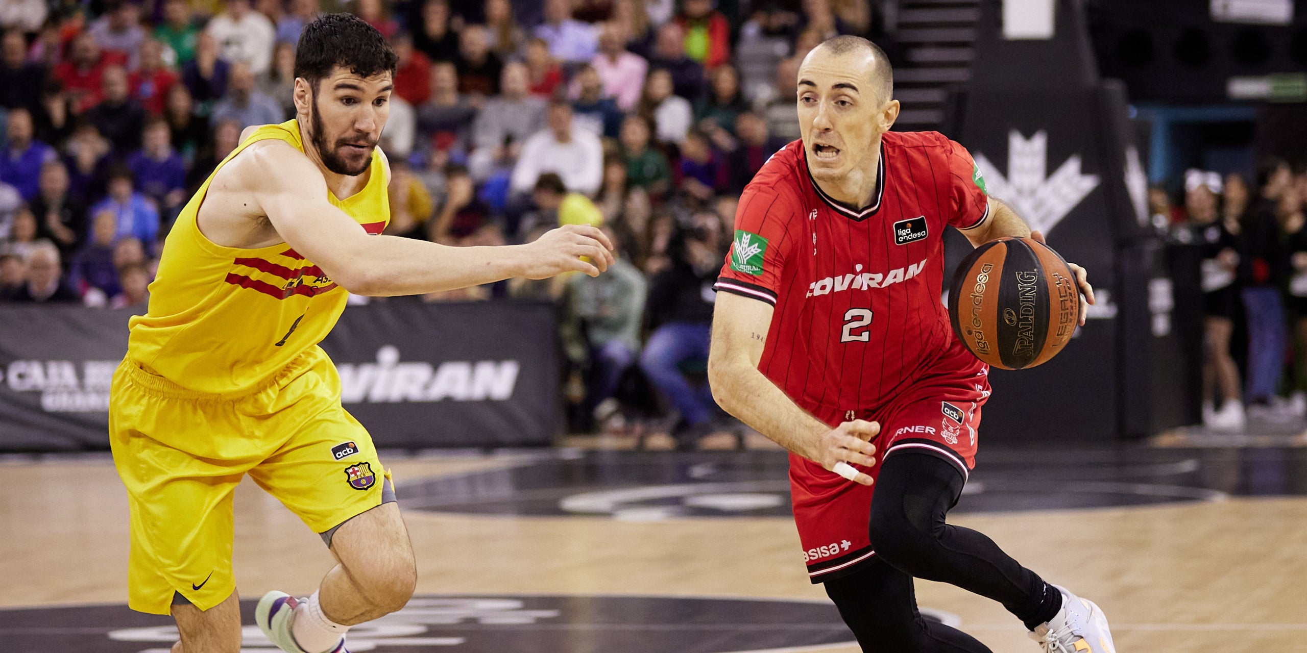 Darío Brizuela, durante el partido contra el Covirán Granada | @FCBbasket