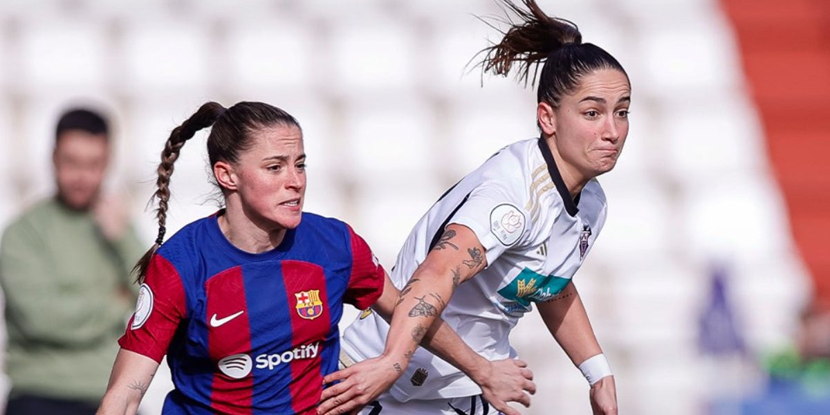 Ona Batlle, durante el Alba Fundación-Barça de Copa | @FCBfemeni