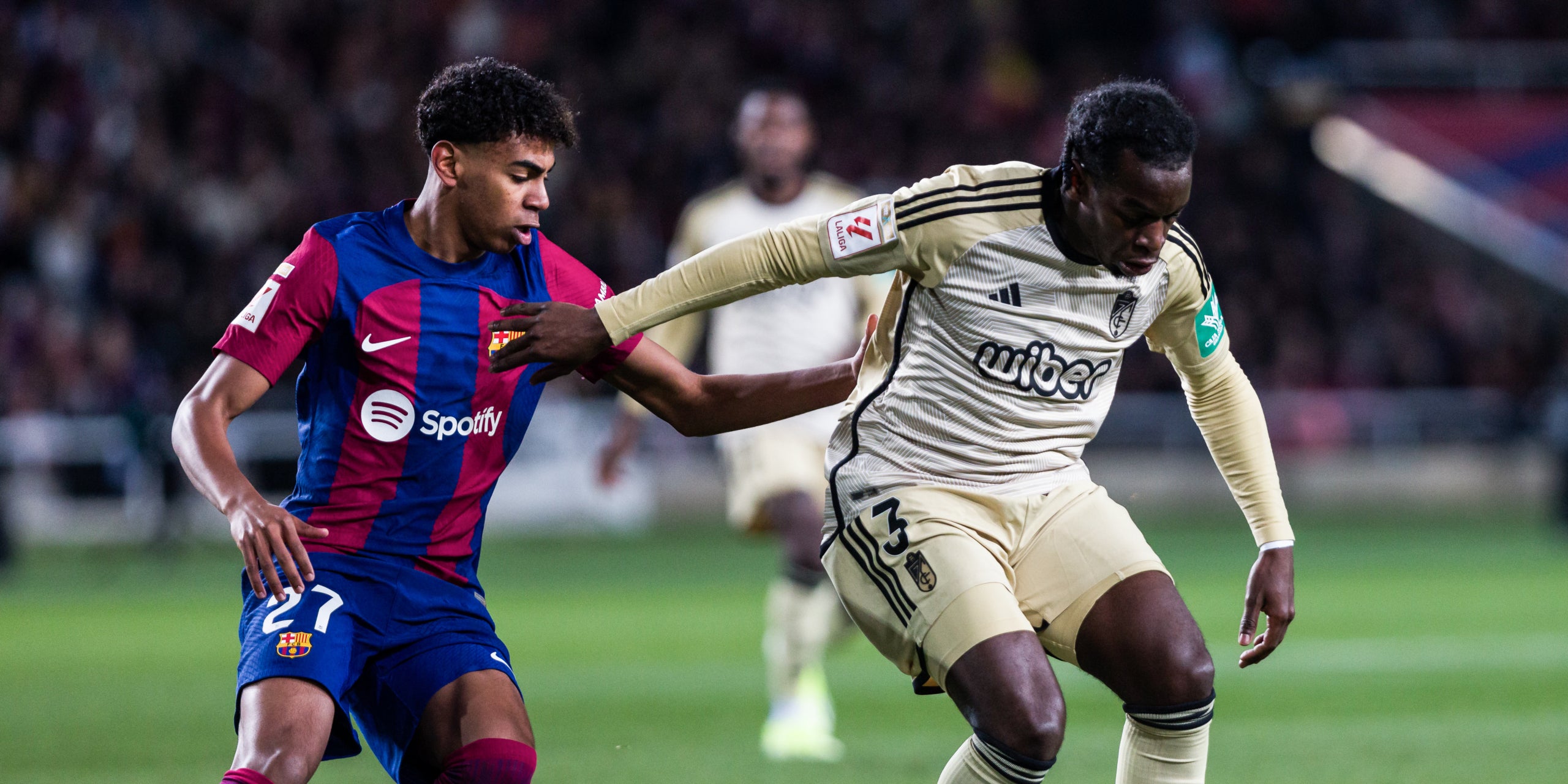 Lamine Yamal, durant el partit contra el Granada | Europa Press