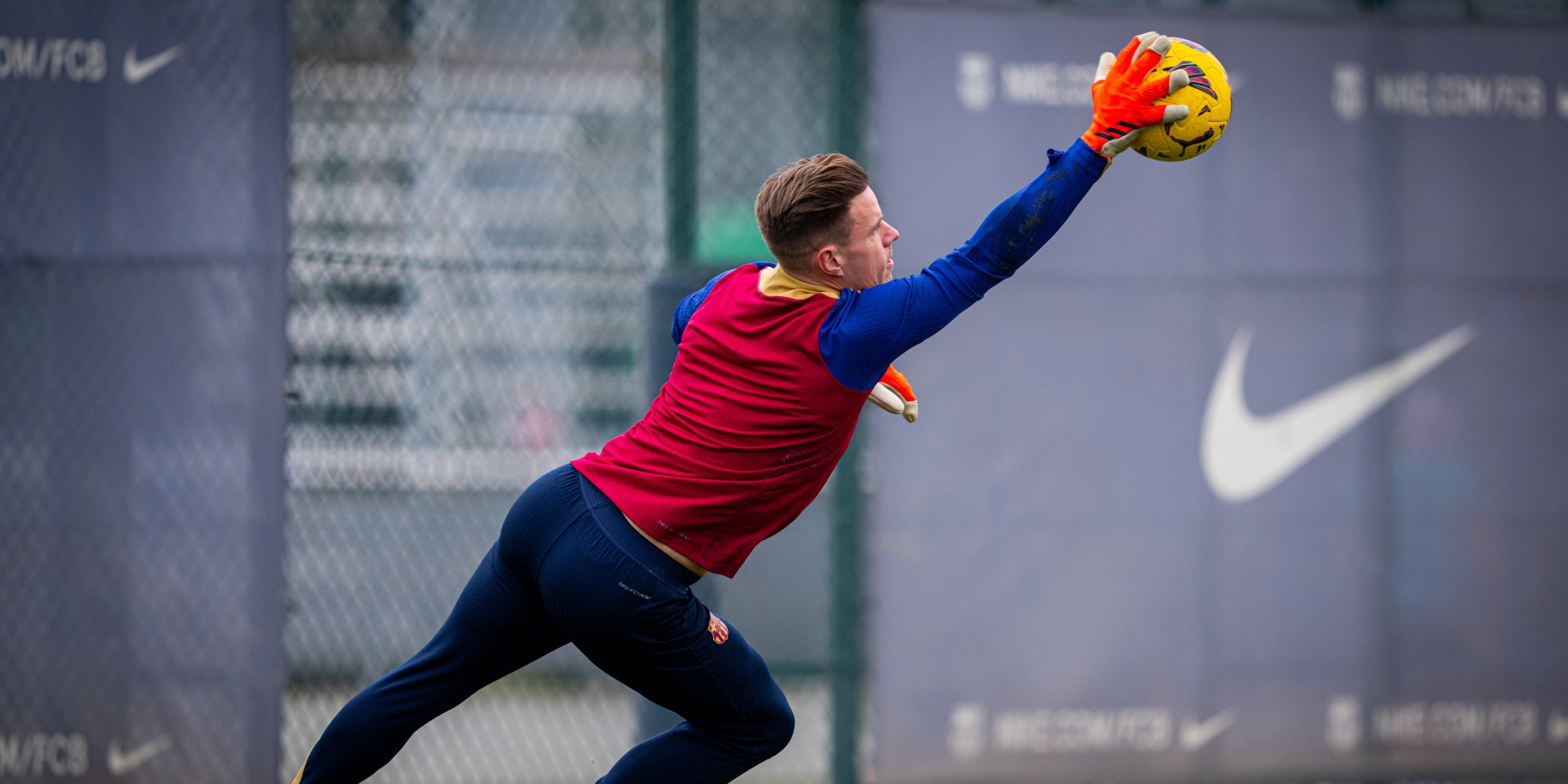 Marc-André ter Stegen, durante un entrenamiento con el Barça | @FCBarcelona
