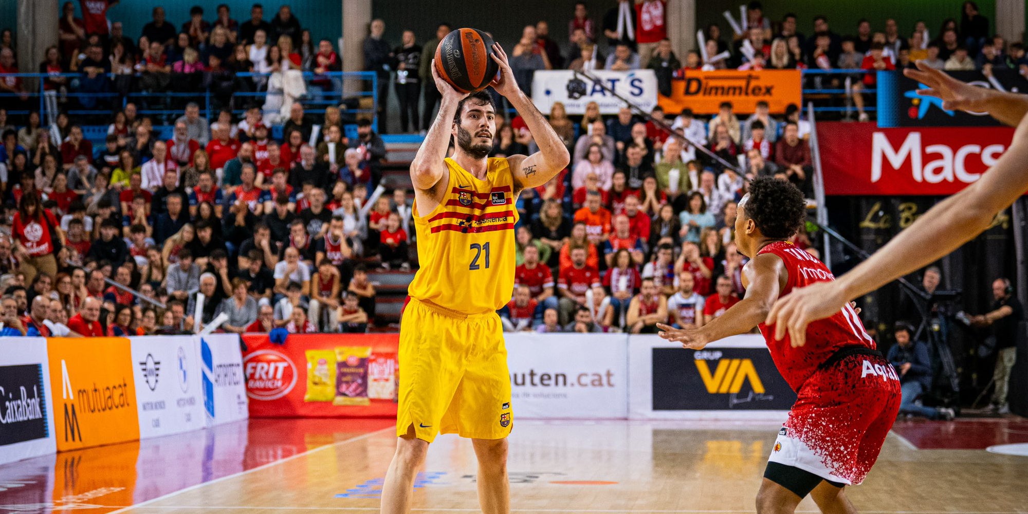Alex Abrines, durante el Manresa-Barça | @FCBbasket