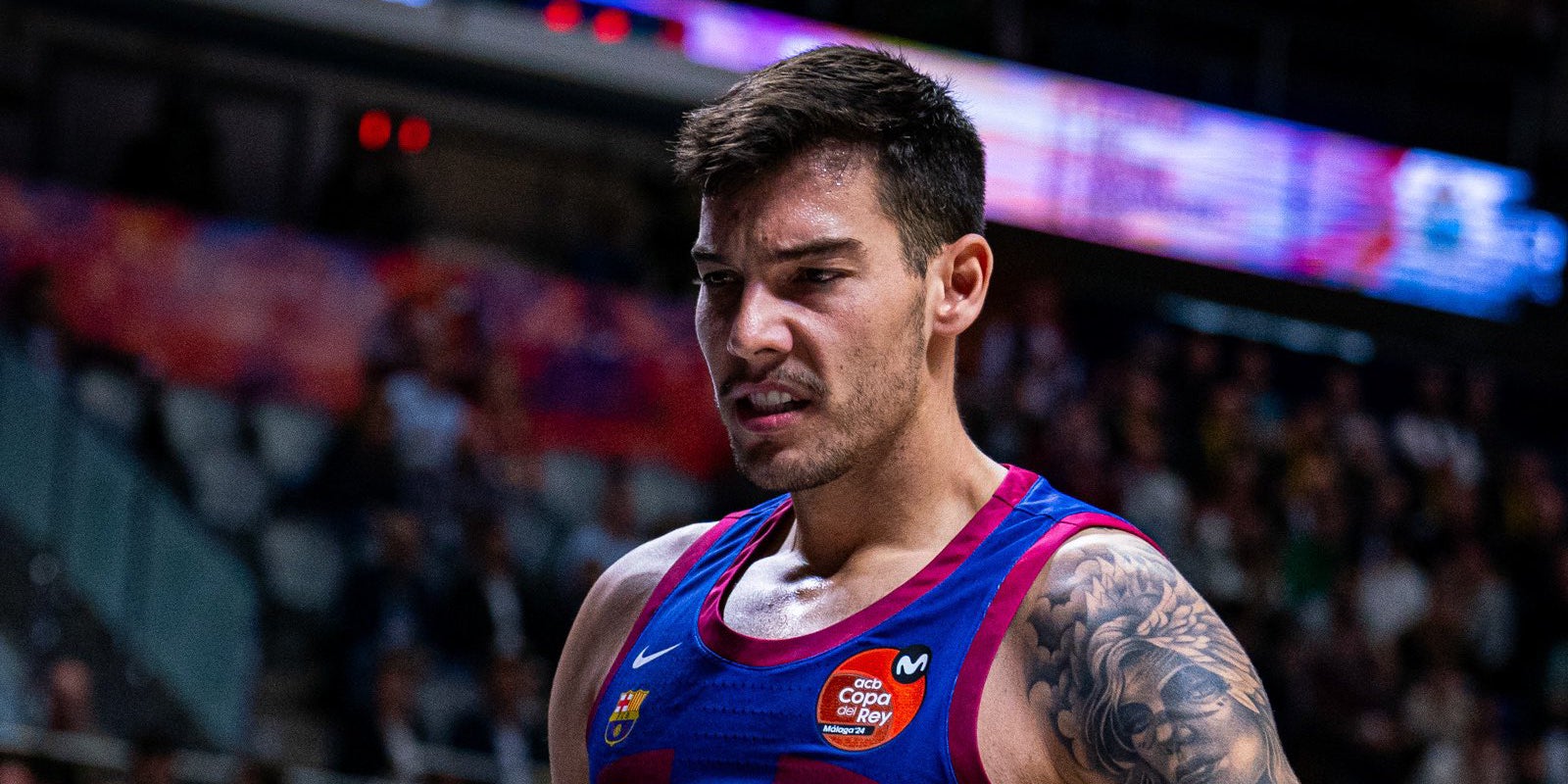 Willy Hernangómez, durante el partido contra el Lenovo Tenerife | @FCBbasket