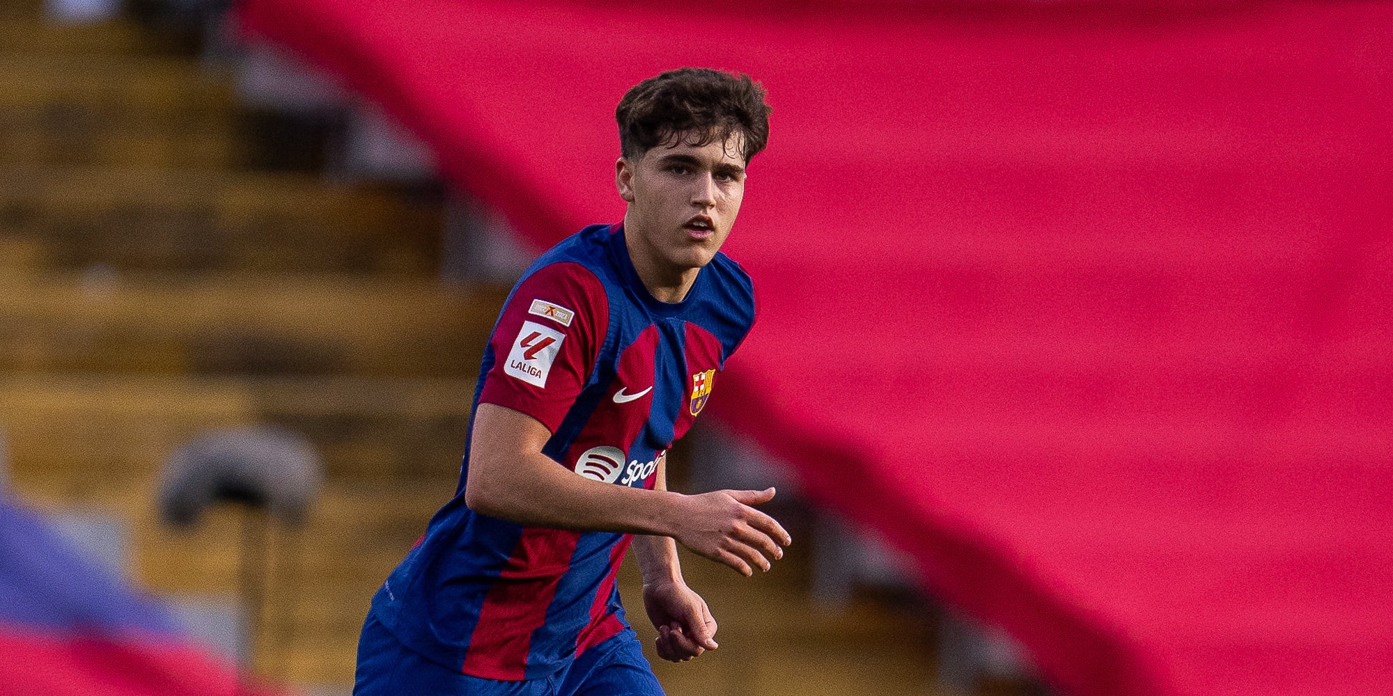 Pau Cubarsí, durante el partido contra el Getafe | @FCBarcelona