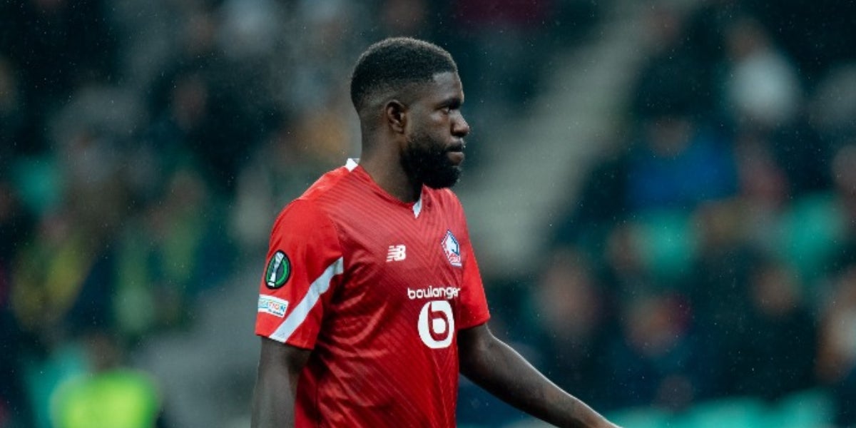 Samuel Umtiti, durant un partit amb el Lille | @losclive