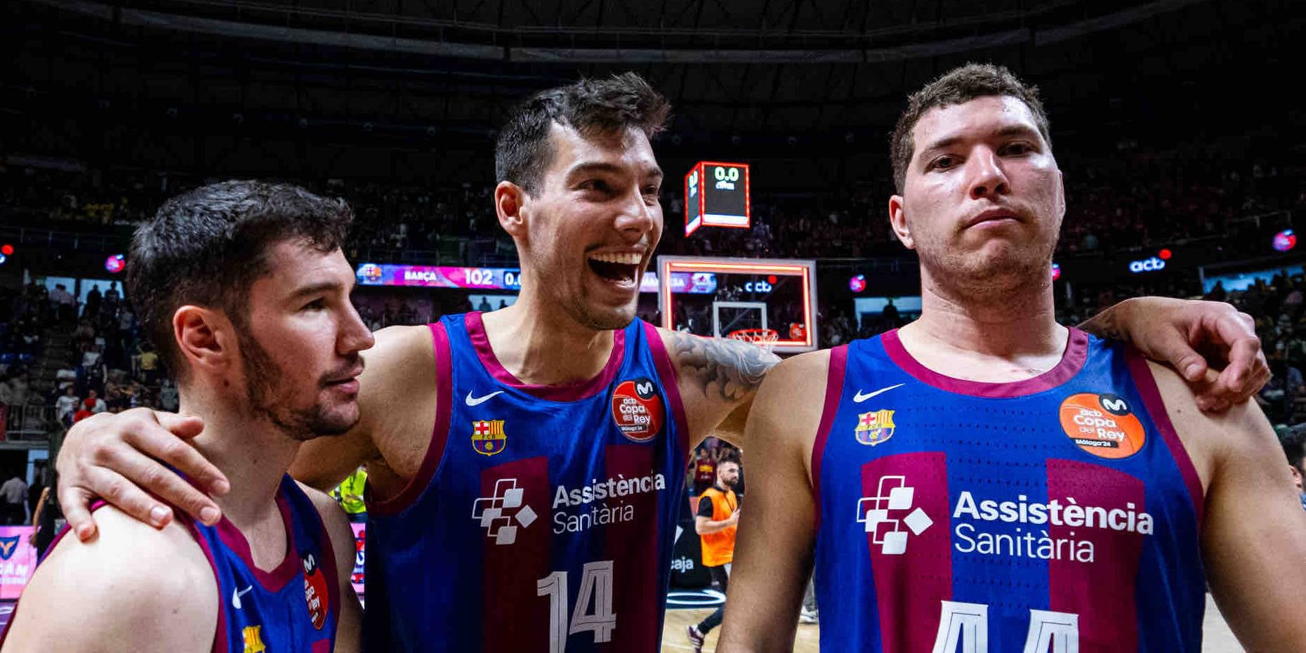 Darío Brizuela, Willy Hernangómez i Joel Parra, jugadors del Barça de bàsquet | FC Barcelona