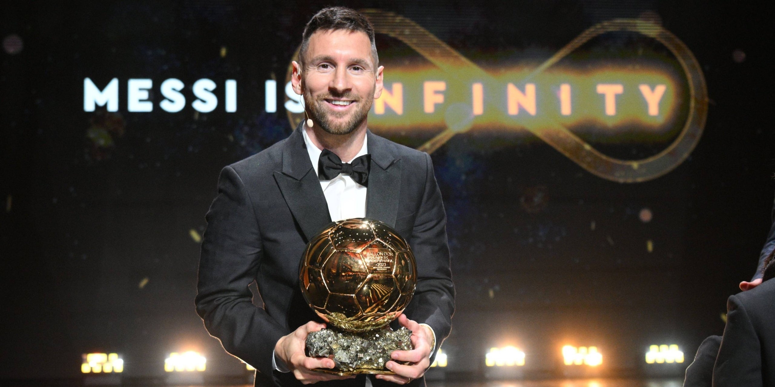Leo Messi, jugador de l'Inter de Miami, a l'última gala de la Pilota d'Or després de guanyar-la | Europa Press