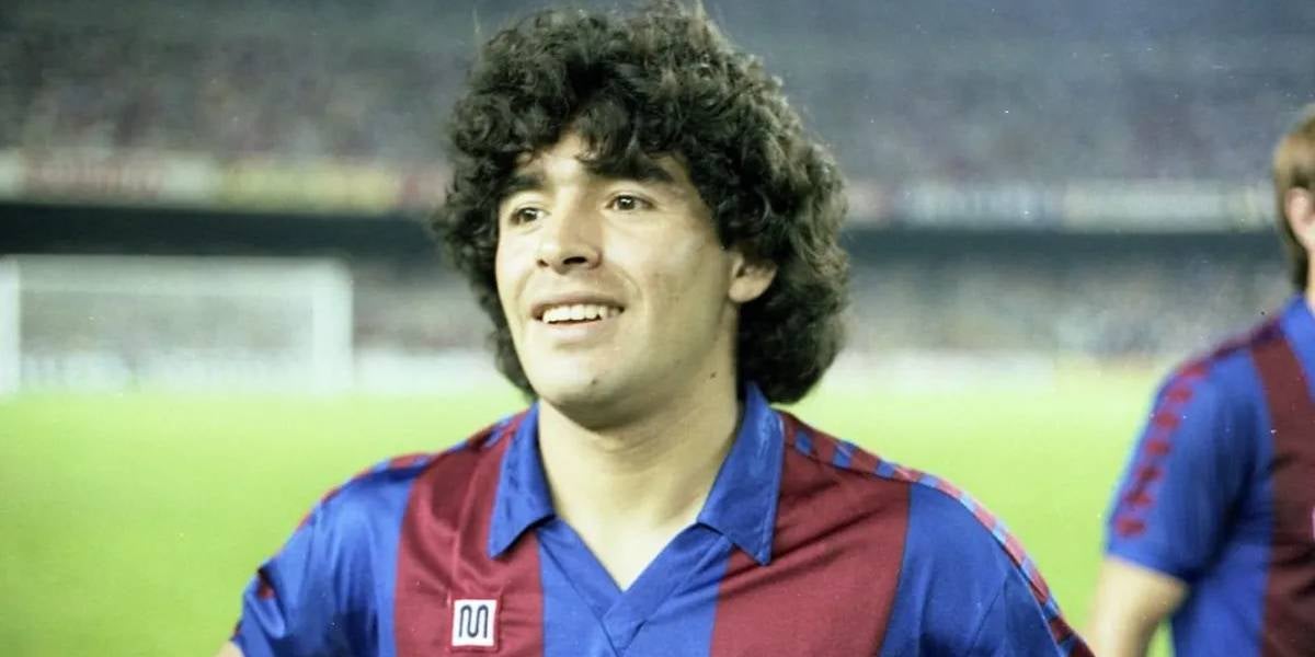 Diego Armando Maradona, durant un partit del Barça | FC Barcelona