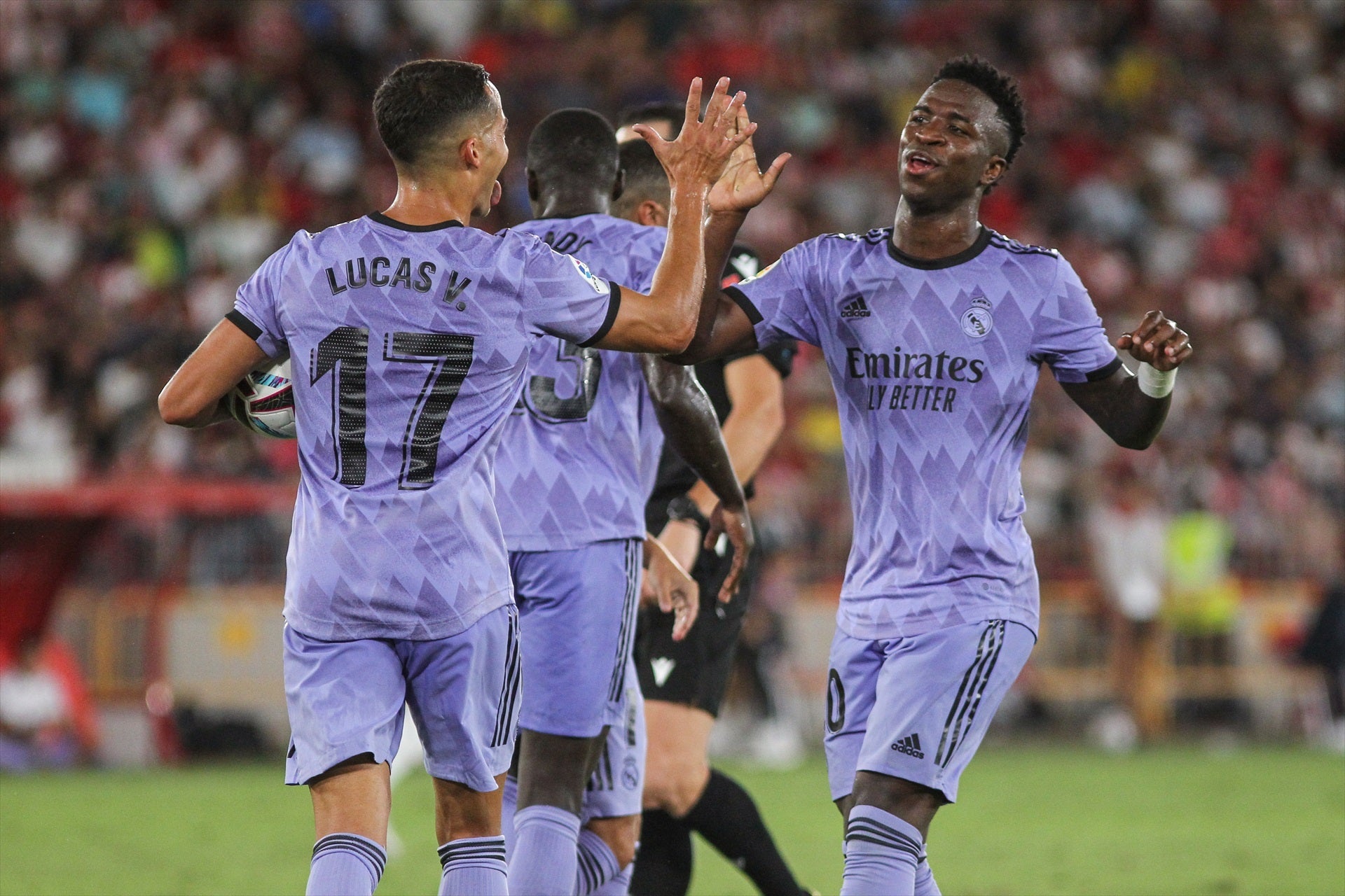 Vinicius Jr. i Lucas Vázquez, jugadors del Reial Madrid | Europa Press