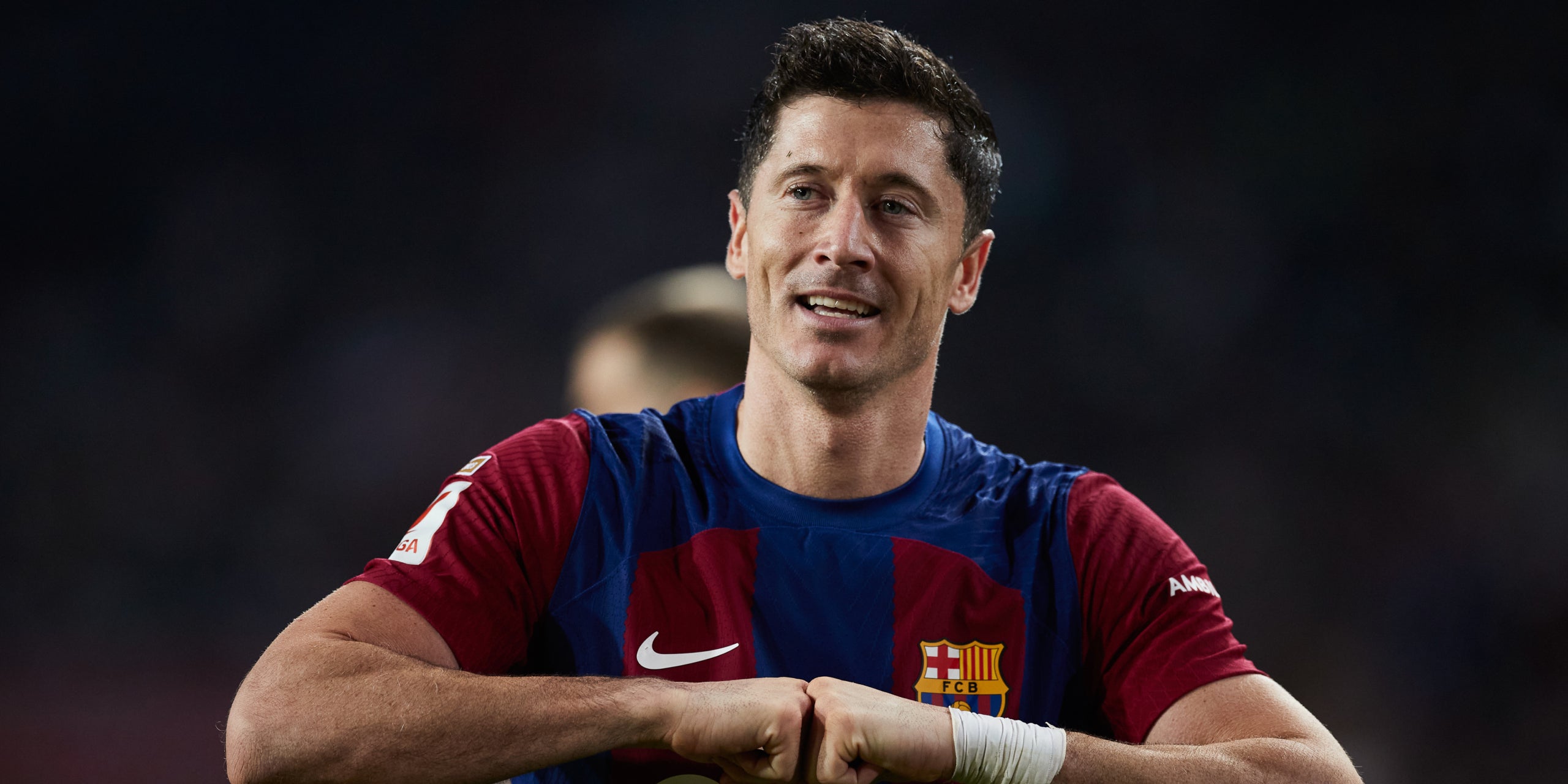 Robert Lewandowski, celebrando un gol con el Barça | Europa Press