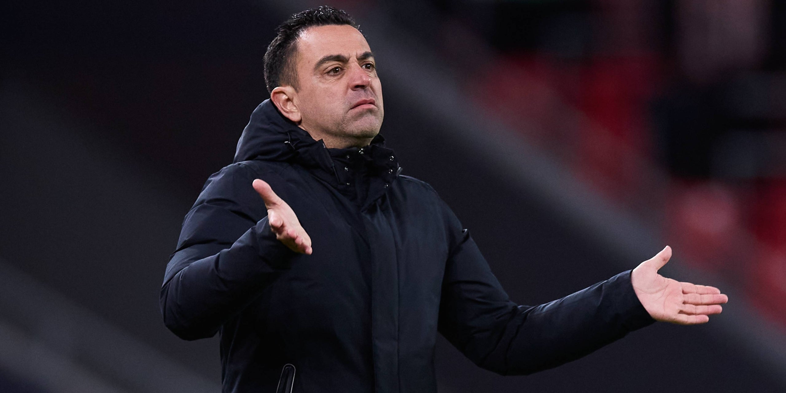 Xavi Hernández, durant el partit contra l'Athletic Club | Europa Press