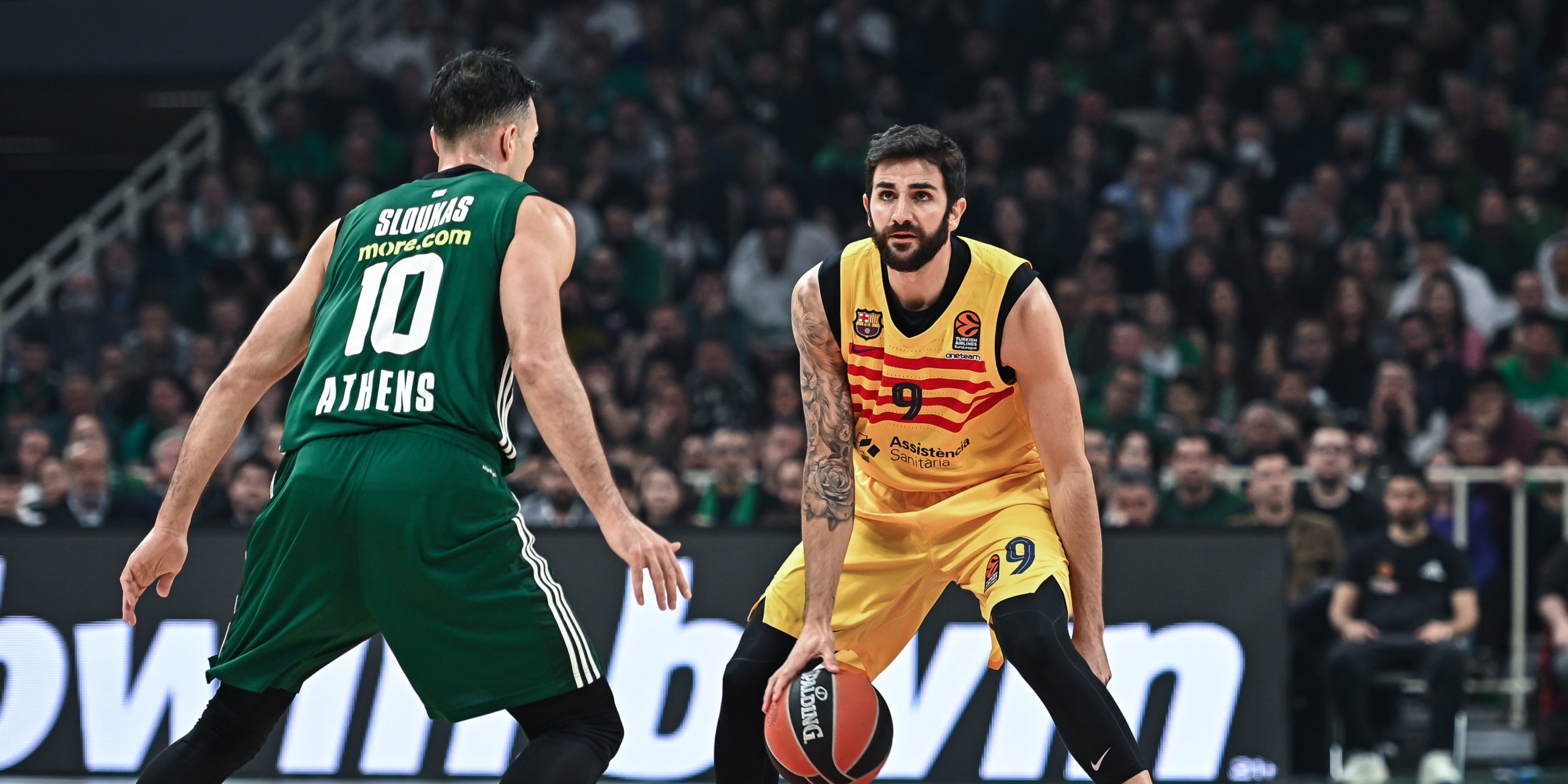 Ricky Rubio, durante el partido contra Panathinaikos | Europa Press
