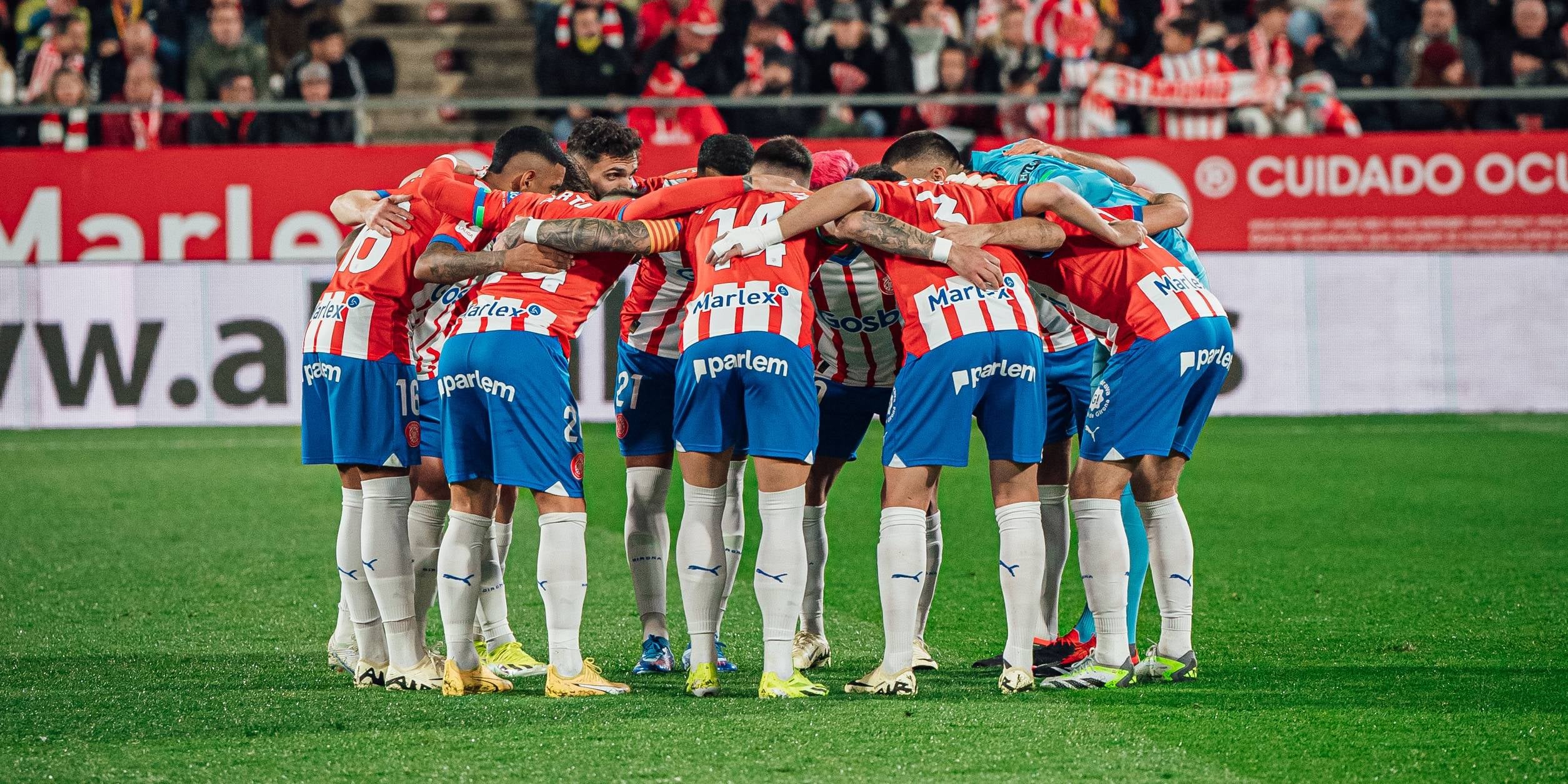 Els jugadors del Girona durant el partit contra la Reial Societat | Girona FC 