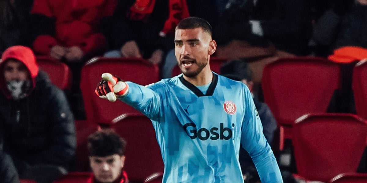 Pablo Gazzaniga, durante el partido contra el Mallorca | @GironaFC