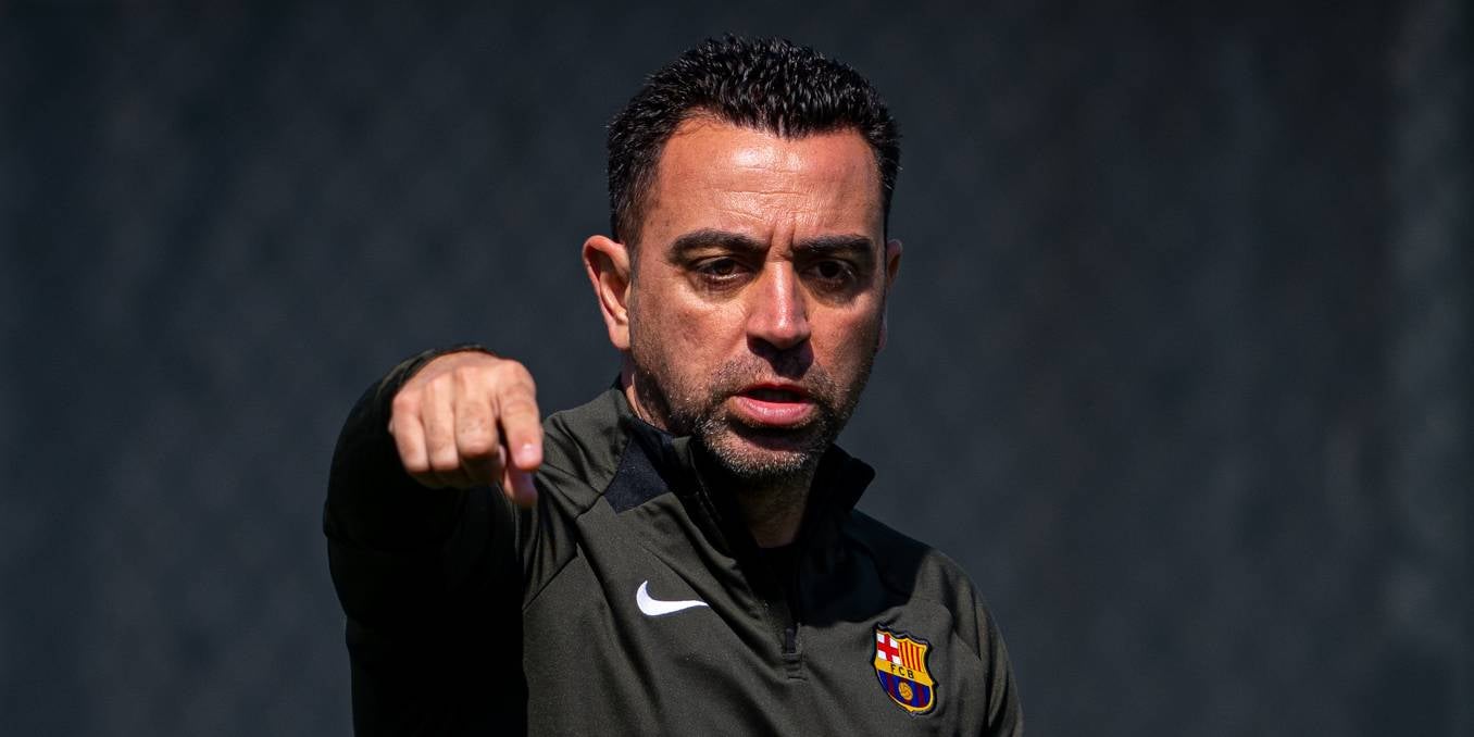 Xavi Hernández, durant un entrenament | FC Barcelona
