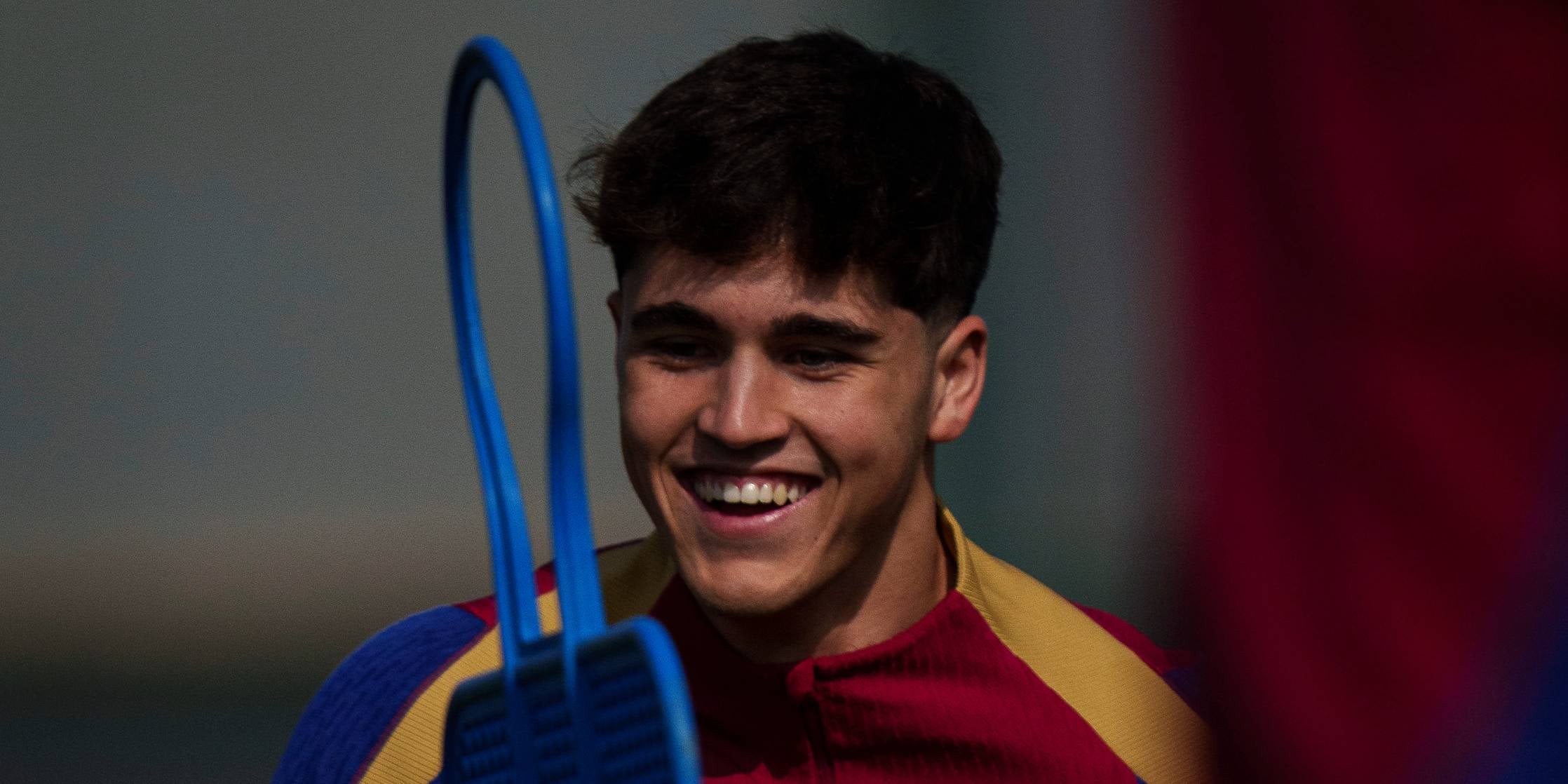 Pau Cubarsí, jugador del Barça, durant un entrenament | FC Barcelona