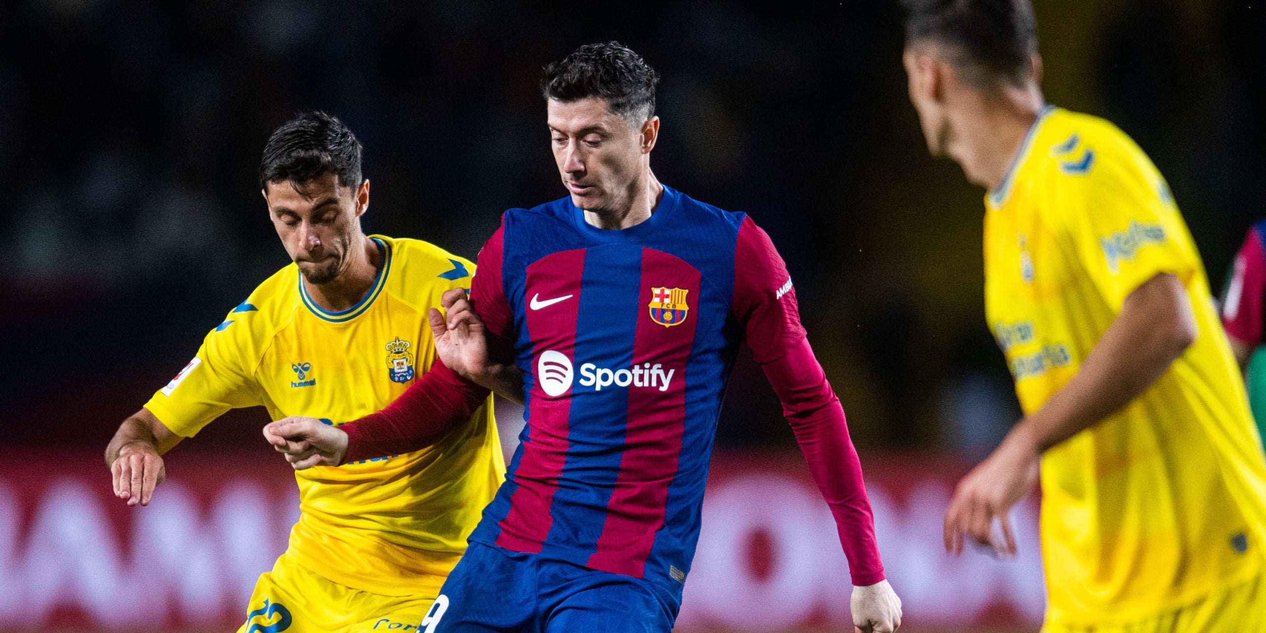 Robert Lewandowski, durant el partit contra el Las Palmas | FC Barcelona