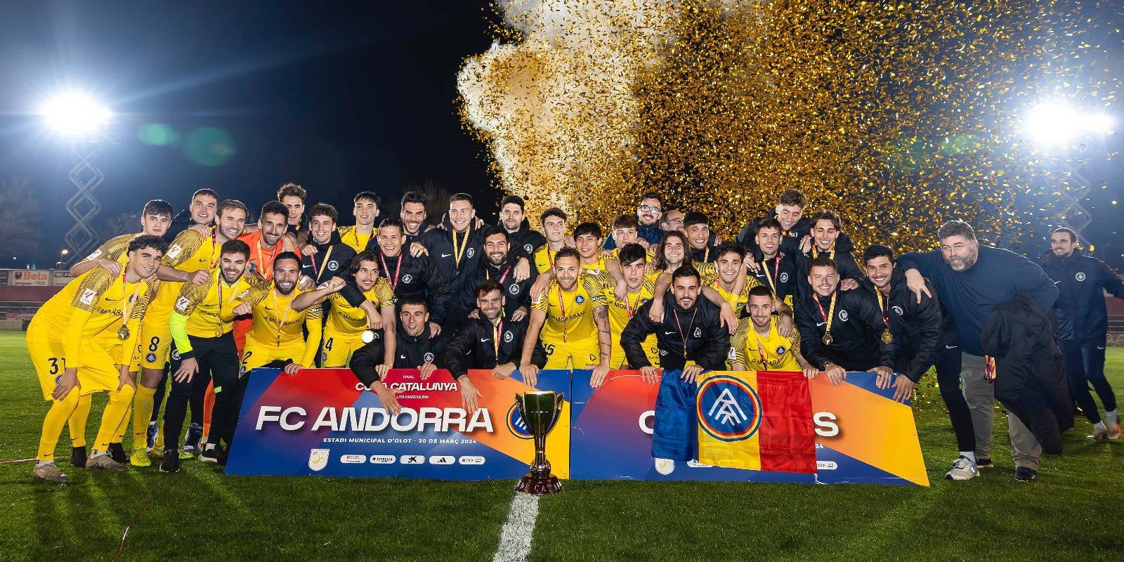 La Andorra celebra el título de la Copa Cataluña | FCF