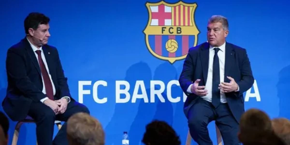 Eduard Romeu y Joan Laporta, en una imagen de archivo | FC Barcelona