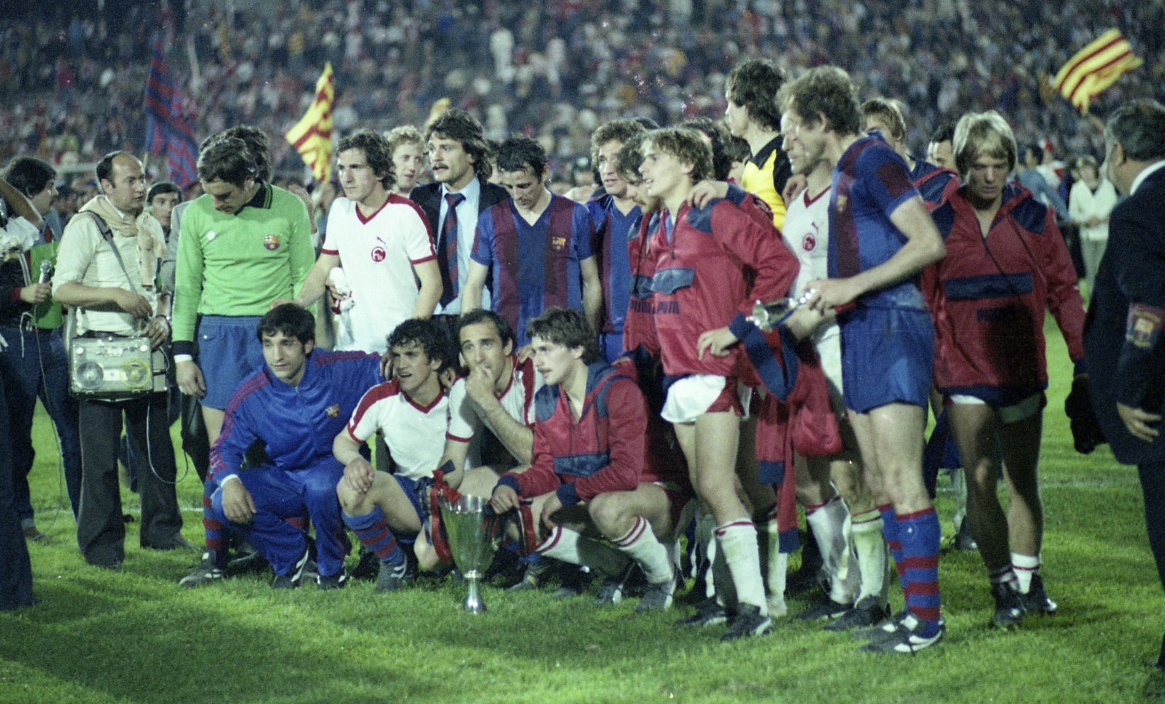 Els jugadors del Barça, celebrant la Recopa de 1979 | FC Barcelona