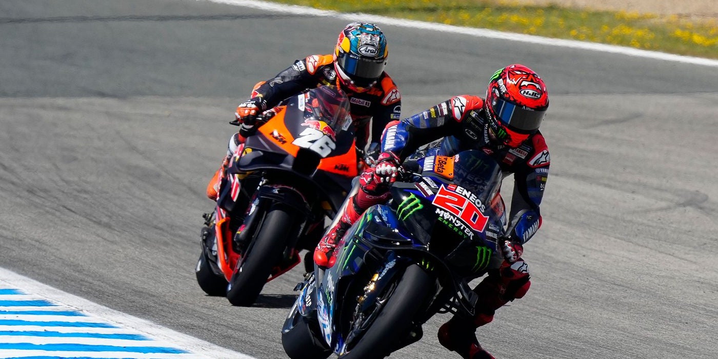 Dani Pedrosa i Fabio Quartararo, luchando por el podio al esprint de Jerez | MotoGP