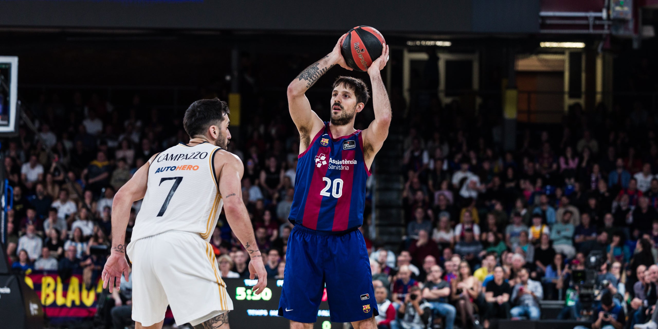 Nico Laprovittola, durante el Barça-Madrid de Liga Endesa | Europa Press